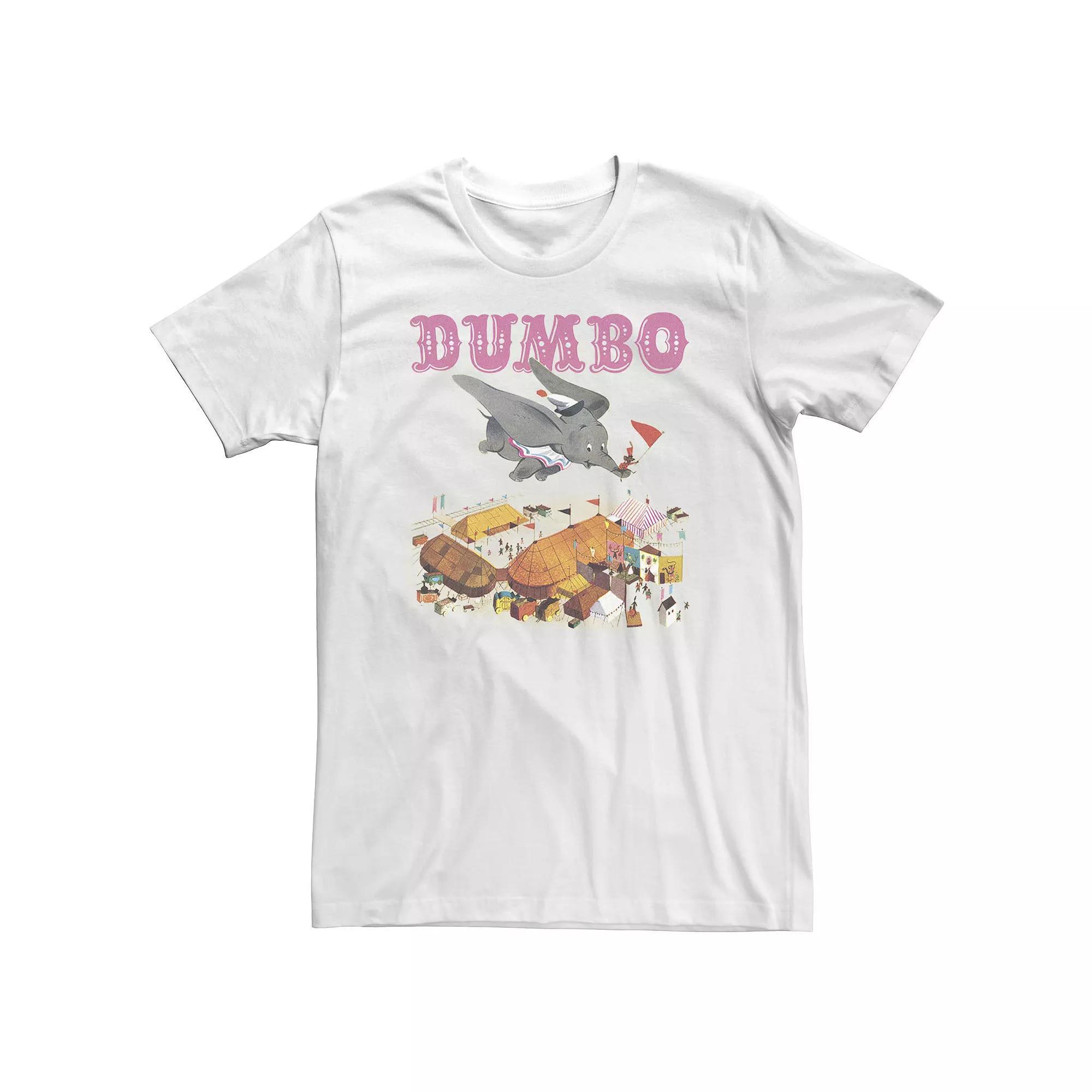 Big & Tall Disney Dumbo Vintage Story Book Style Flying Portrait Tee, Men's,  Product Image