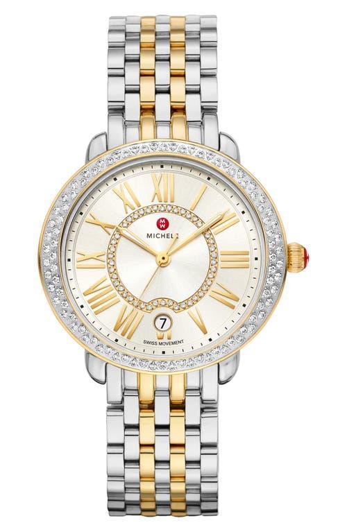 Serein Mid Two-Tone Diamond Watch Product Image