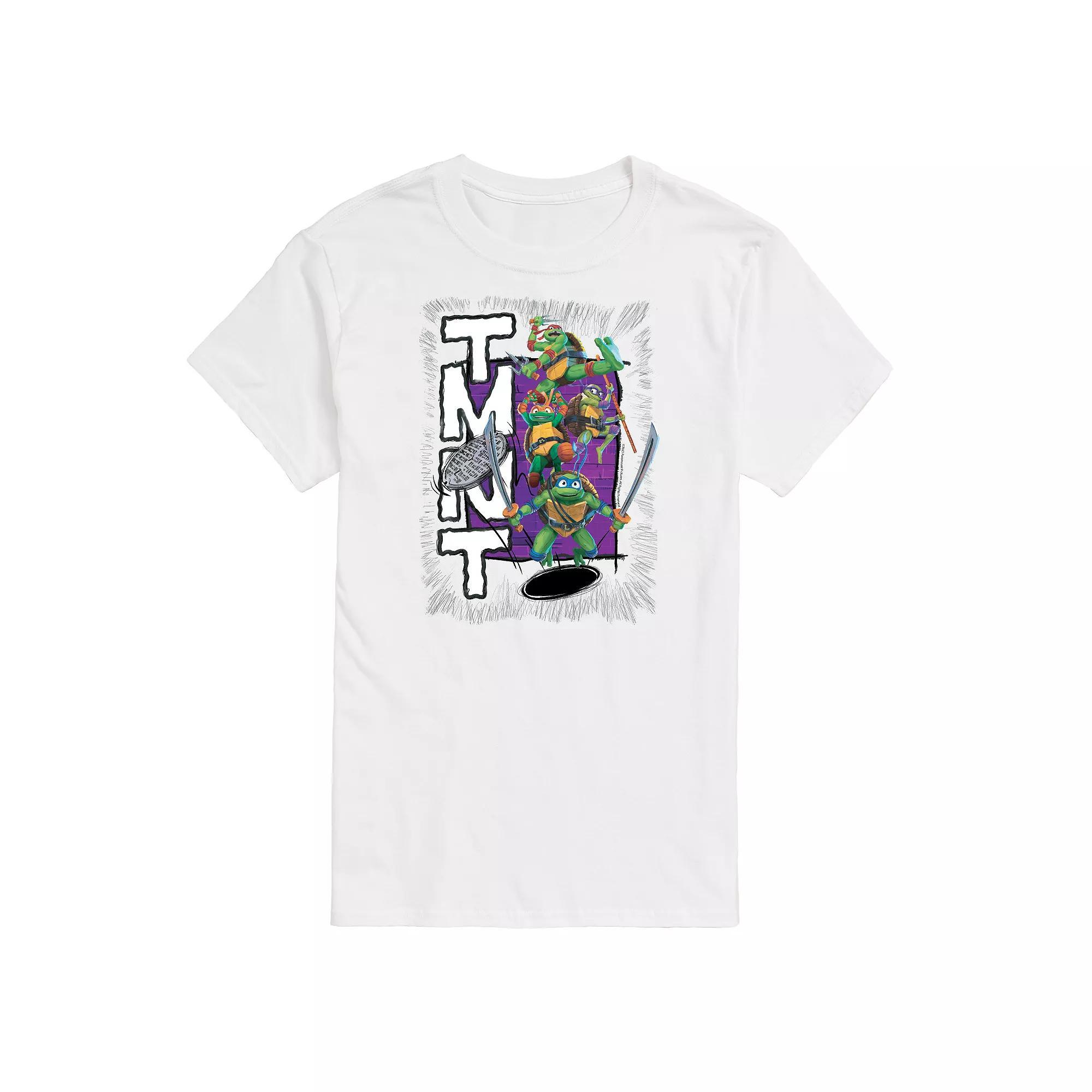 Big & Tall Nickelodeon TMNT Mutant Mayhem Group Graphic Tee, Men's,  Product Image