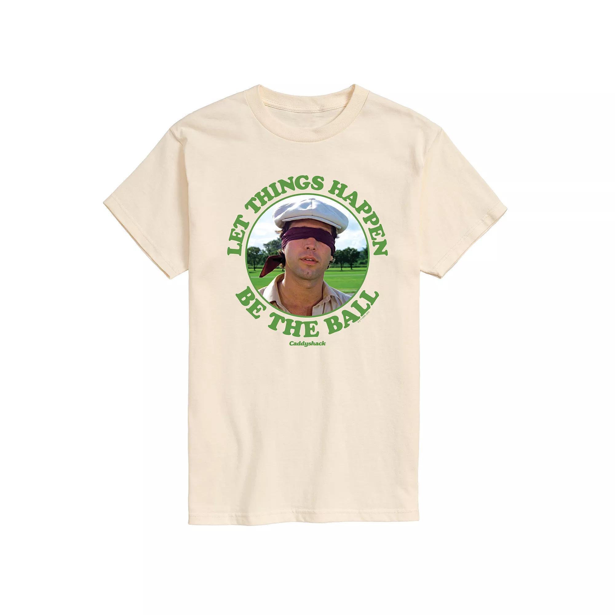 Men's Caddy Shack Be The Ball Graphic Tee, Size: Small, Ivory Product Image