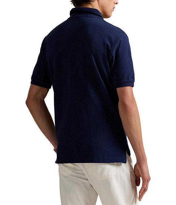 Polo Ralph Lauren Classic Fit Leather-Pony Mesh Short Sleeve Polo Shirt Product Image
