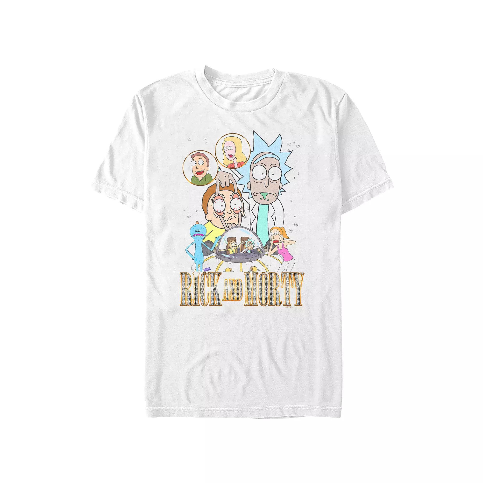 Men's Rick And Morty Bling Logo Title Graphic Tee,  Product Image