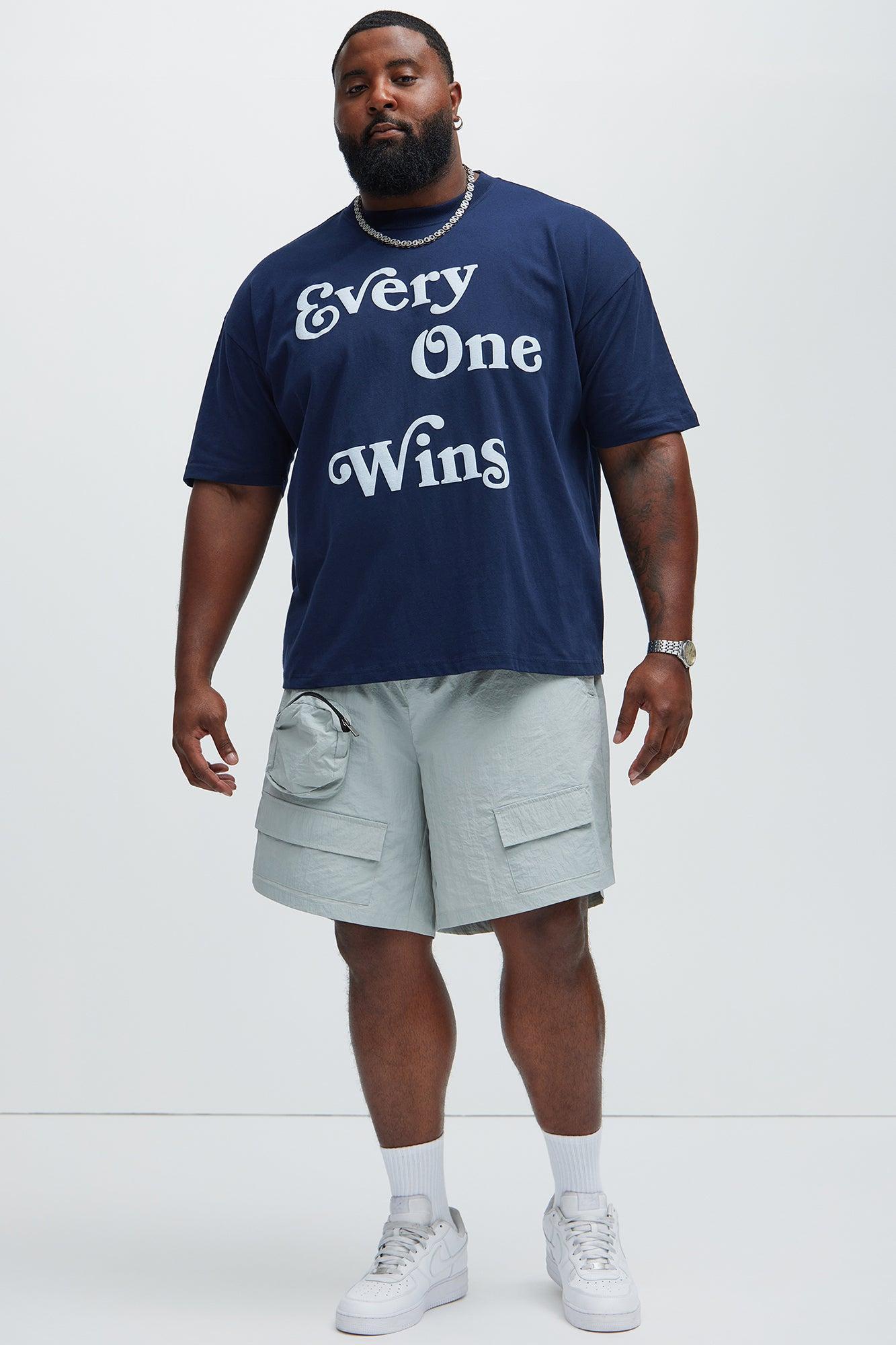 Everyone Wins Oversized Short Sleeve Tee - Navy Product Image