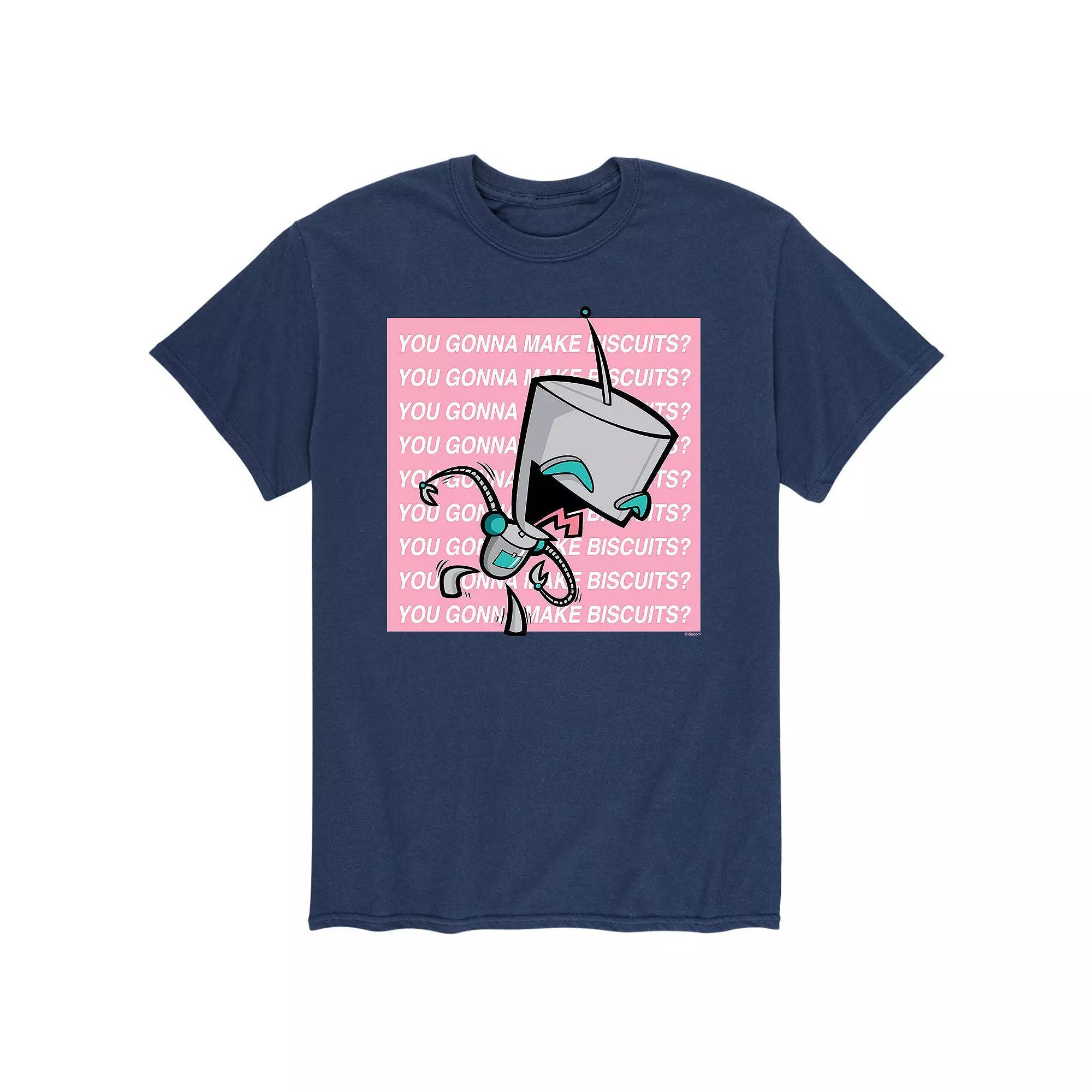 Men's Invader Zim Gir Biscuit Bling Tee, Size: XXL, Blue Product Image