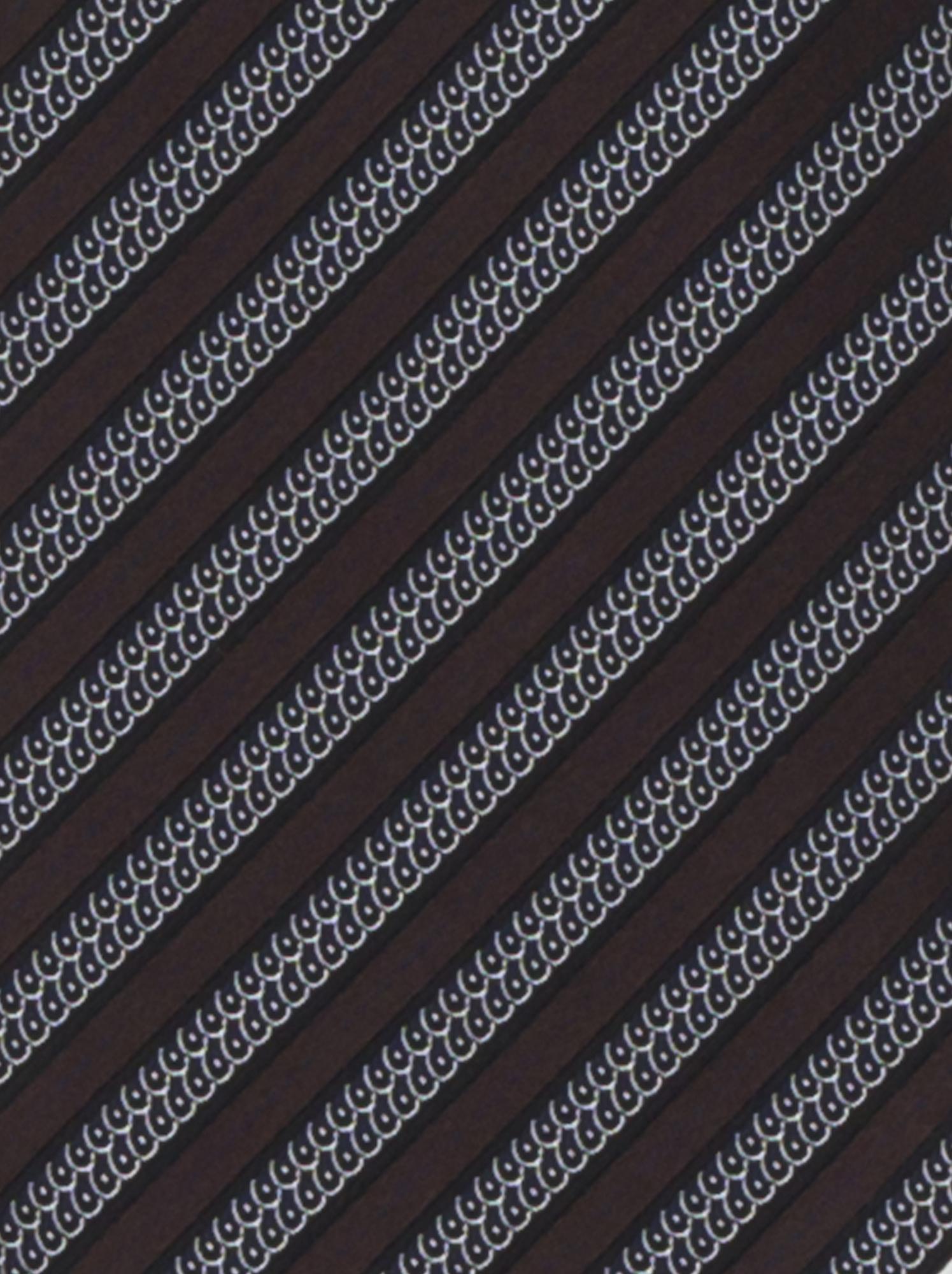 ZEGNA Striped Tie In Black Product Image