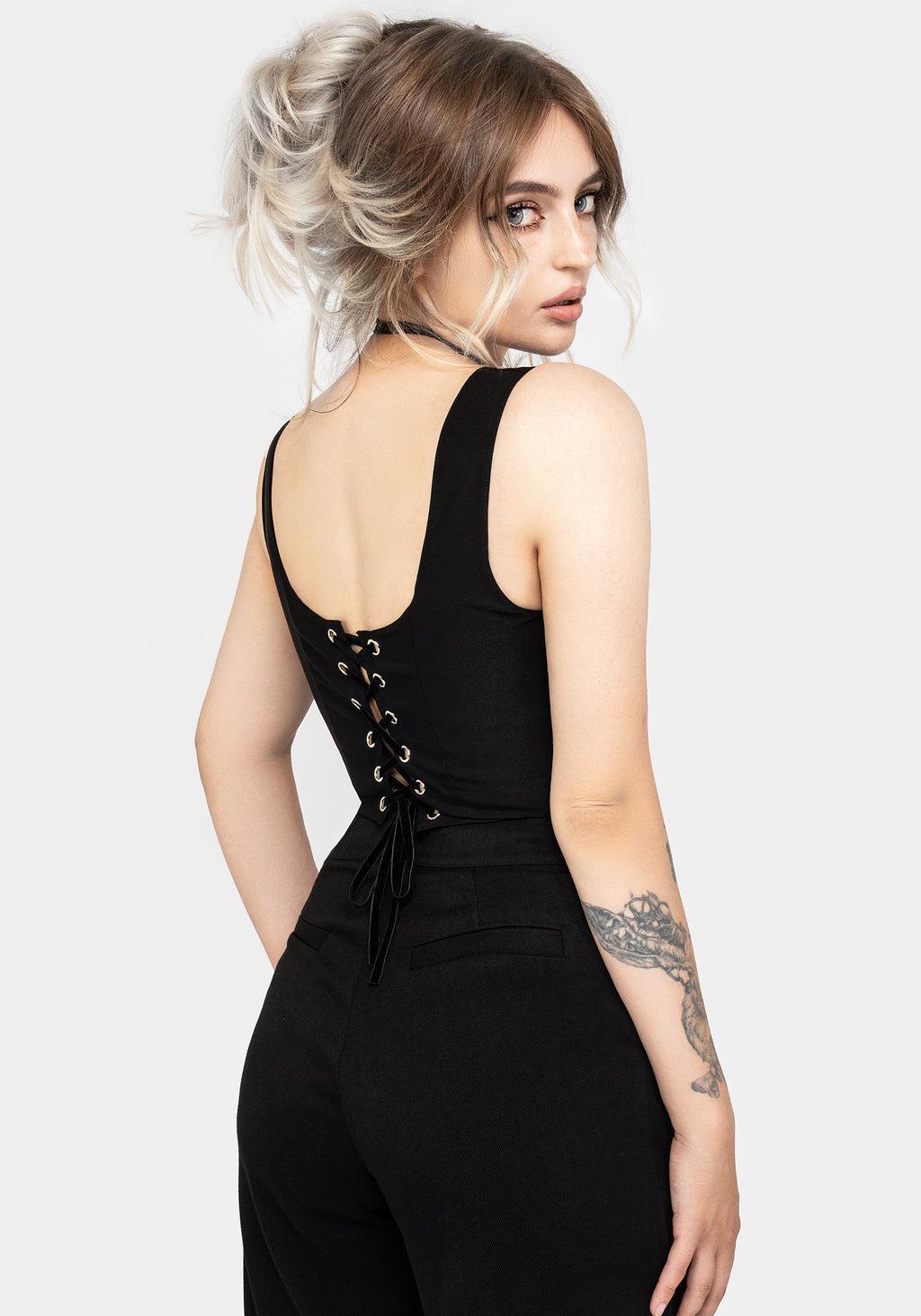 Cybele Embroidered Crop Corset Top Product Image