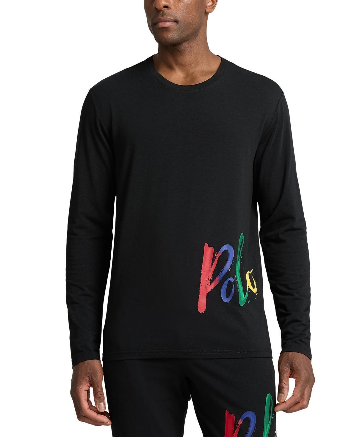 Polo Ralph Lauren Mens Long-Sleeve Crewneck Pajama Shirt Product Image