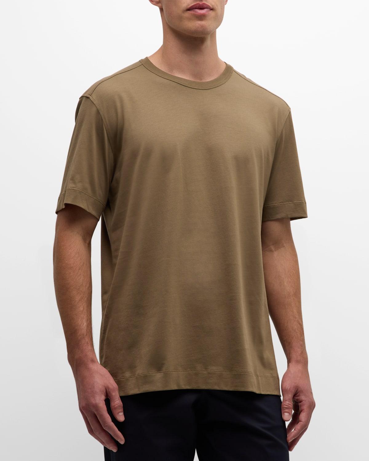 Mens Pure Cotton Crewneck T-Shirt Product Image