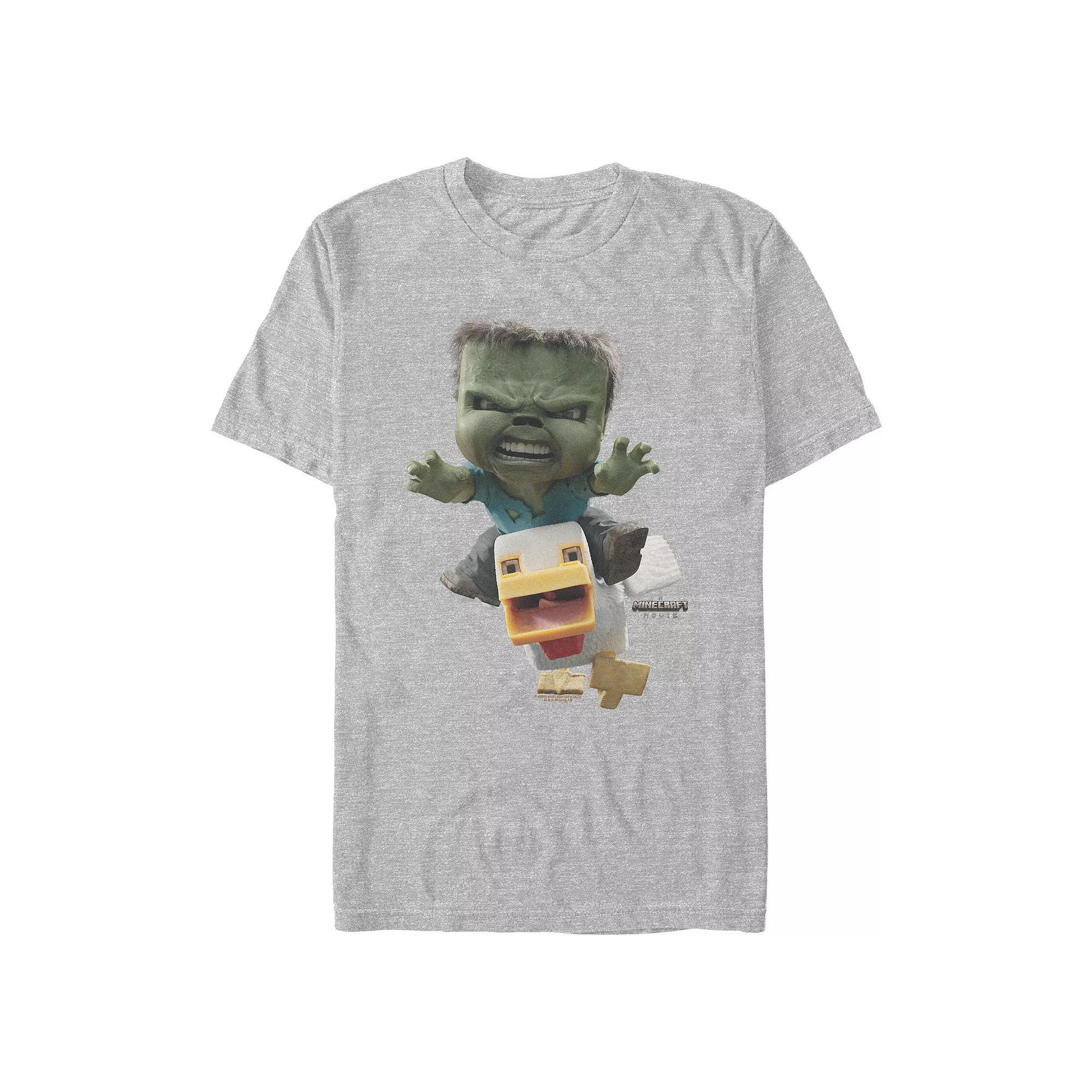 Men's Minecraft Chicken Jockey Attack Graphic Tee,  Product Image