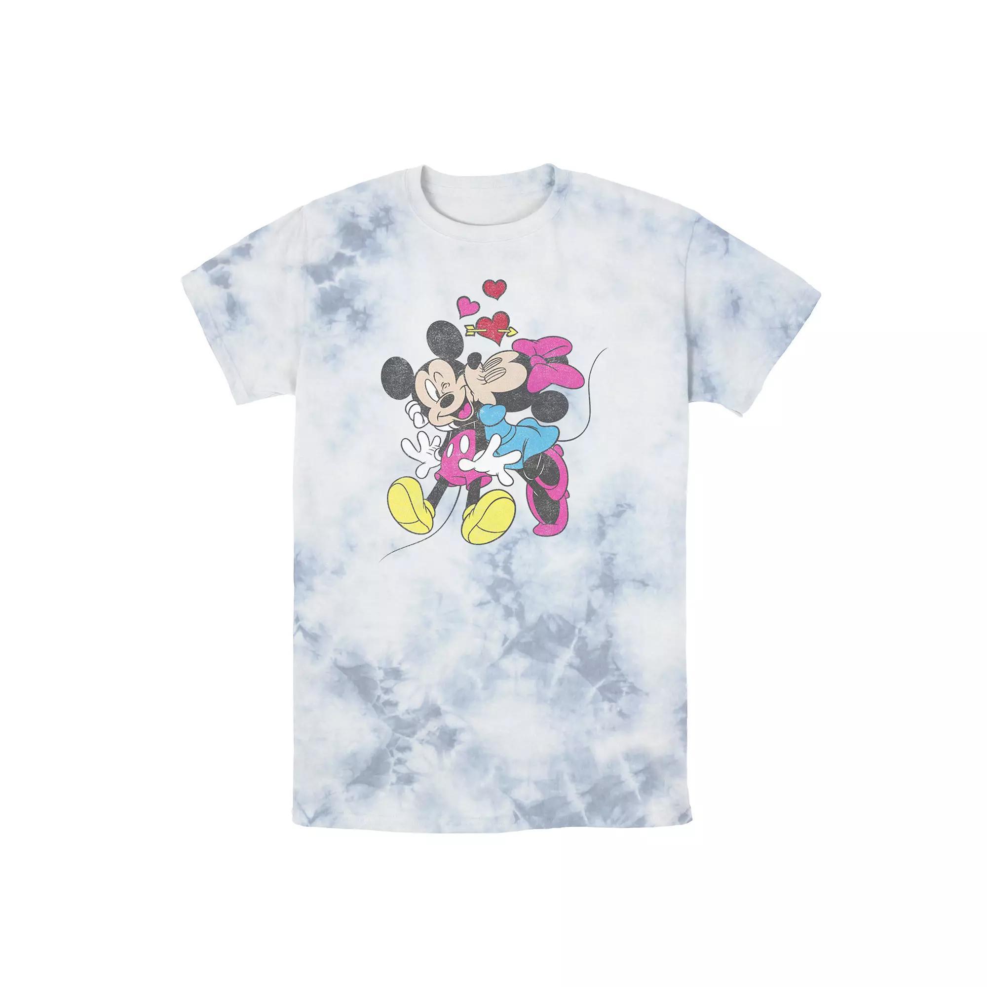 Men's Disney Mickey & Friends Valentine Couple Wash Tee,  Product Image