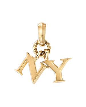 Womens 18K Yellow Gold NY Charm Product Image