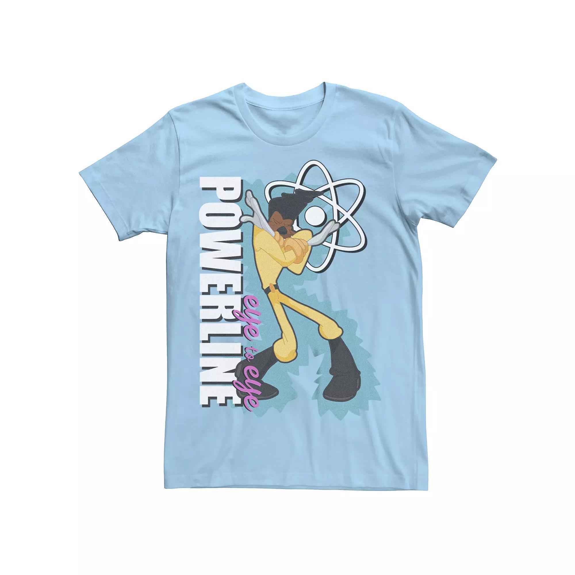 Disney's A Goofy Movie Powerline Eye To Eye Men's Graphic Tee, Size: Medium, Light Blue Product Image