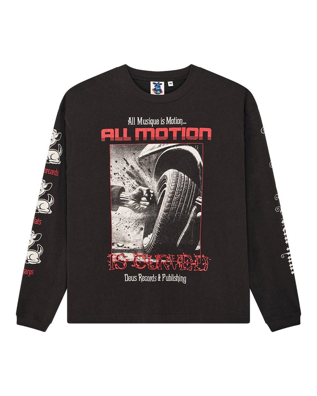 Dancing Ghost Long Sleeve Tee - Anthracite Product Image