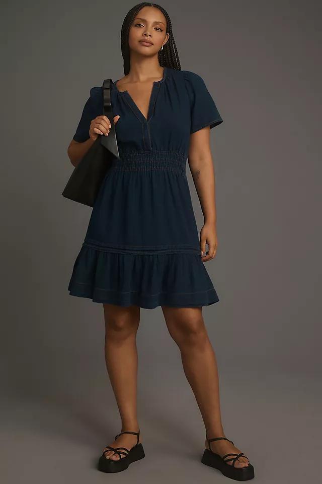 The Somerset Mini Dress: Denim Edition Product Image