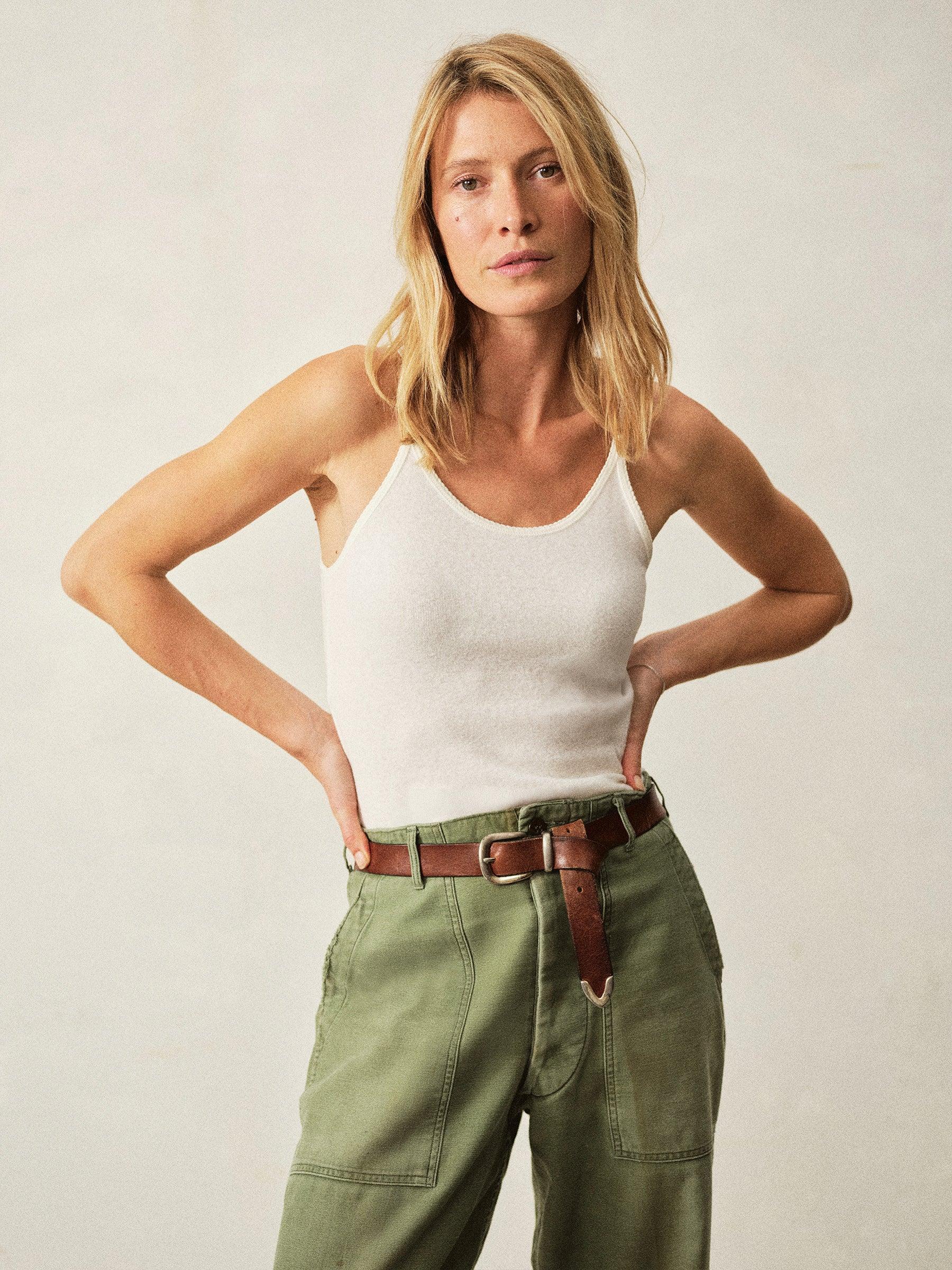 Natural Heirloom Rib Scoop Tank Product Image