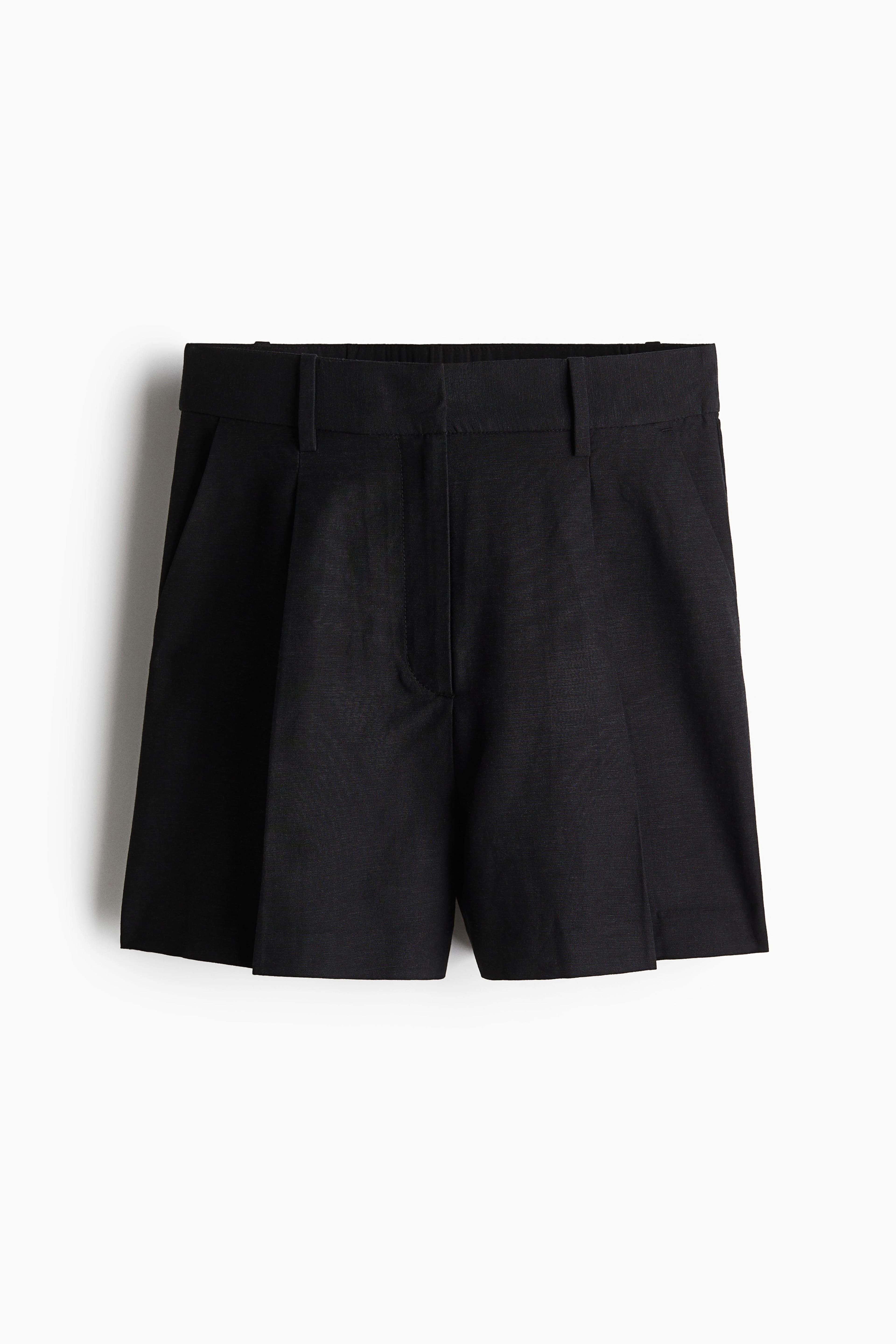 Linen-Blend Shorts Product Image