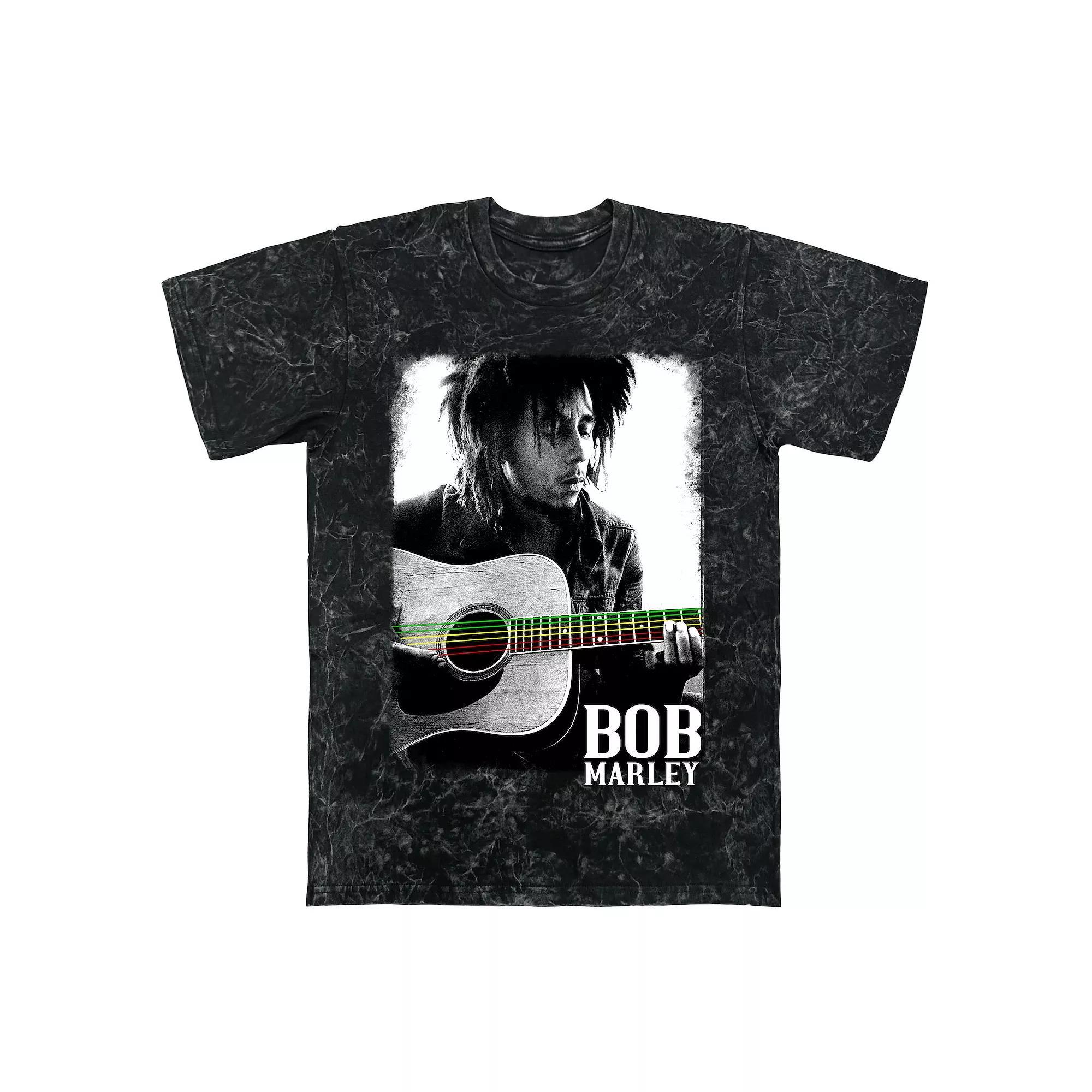 Men's Bob Marley Guitar Graphic Tee,  Product Image