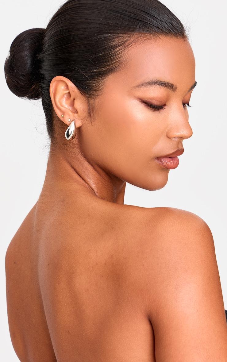 Silver Abstract Teardrop Multipack Earrings Product Image