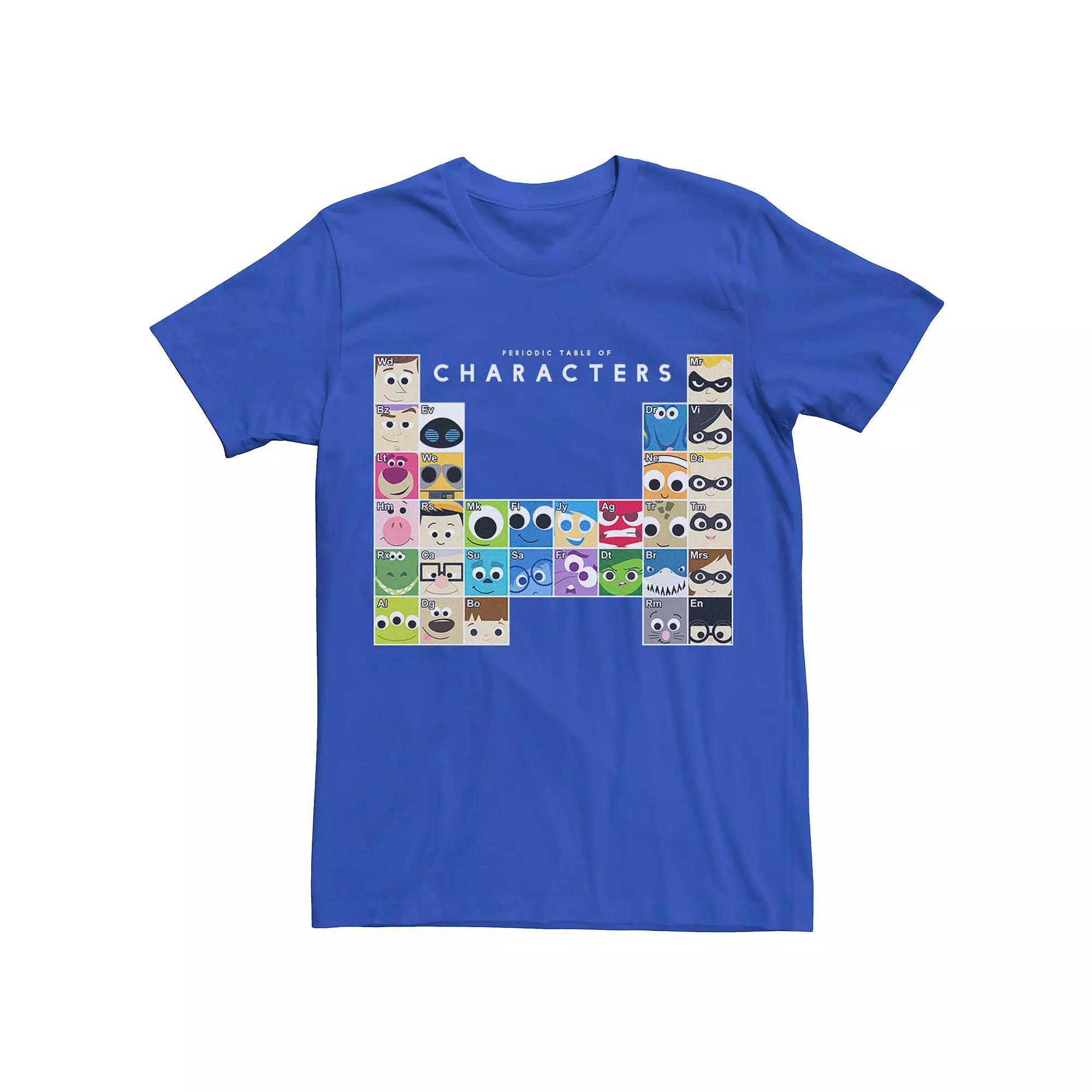 Men's Disney Pixar Periodic Table Of Characters Tee,  Product Image