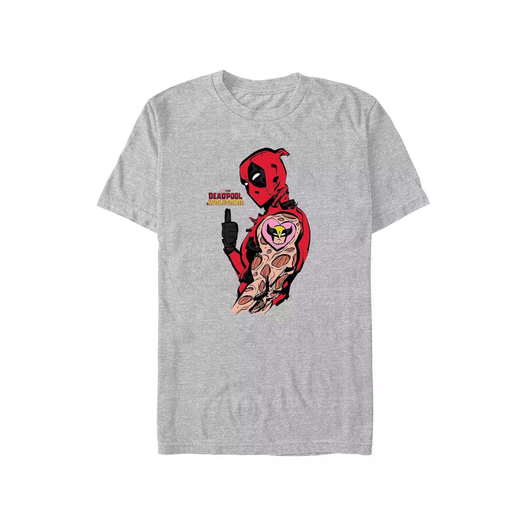 Men's Marvel Deadpool And Wolverine Heart Wolverine Tattoo Graphic Tee,  Product Image