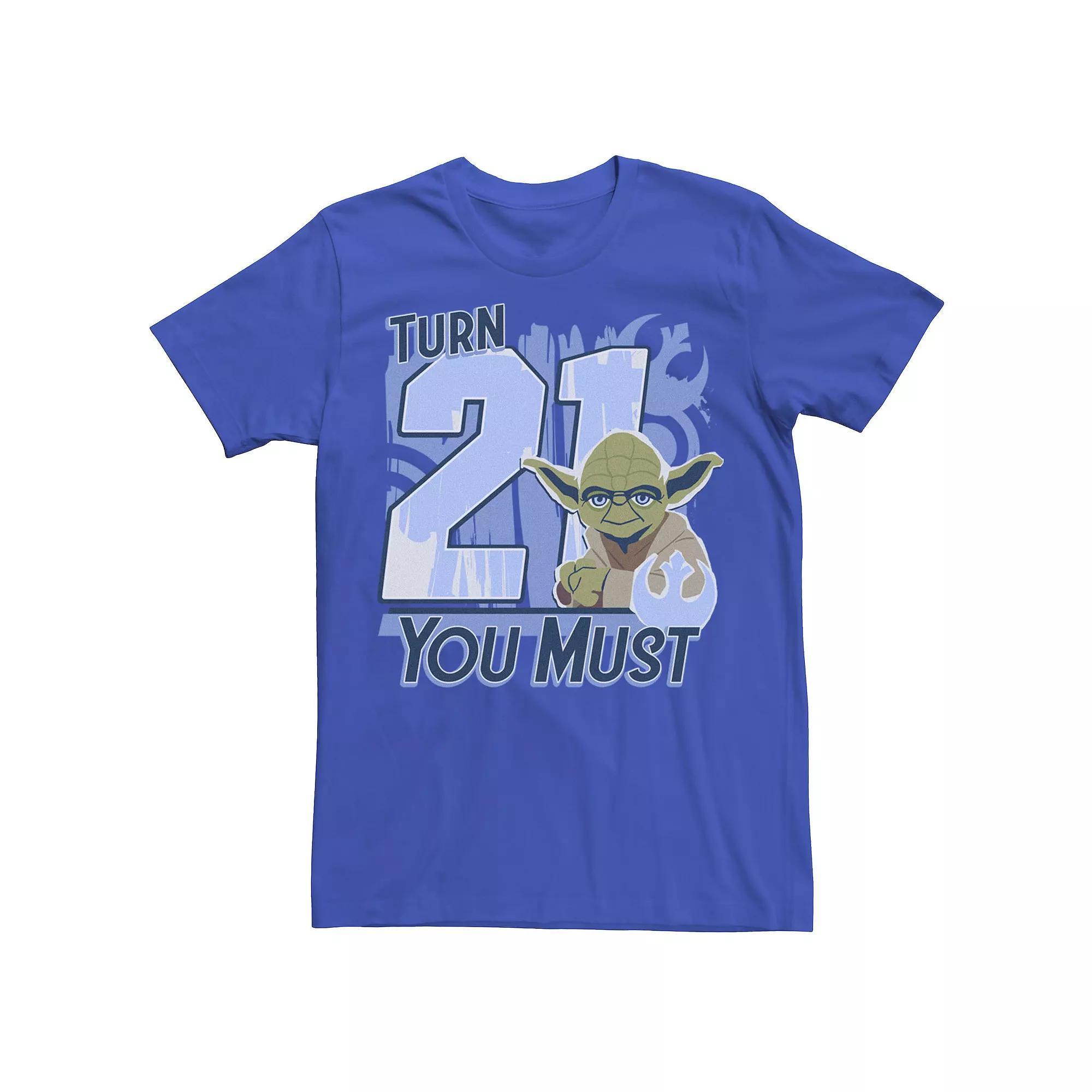 Men's Star Wars Yoda Turn 21 You Must Tee,  Product Image