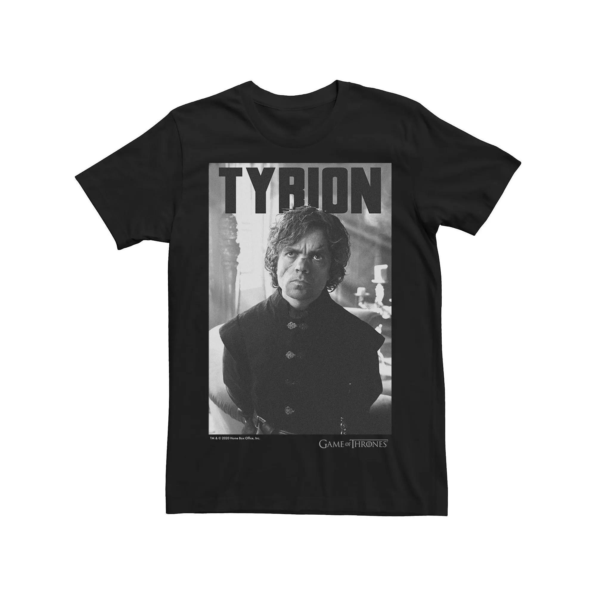Men's Game Of Thrones Tyrion Grey Scale Portrait Tee,  Product Image