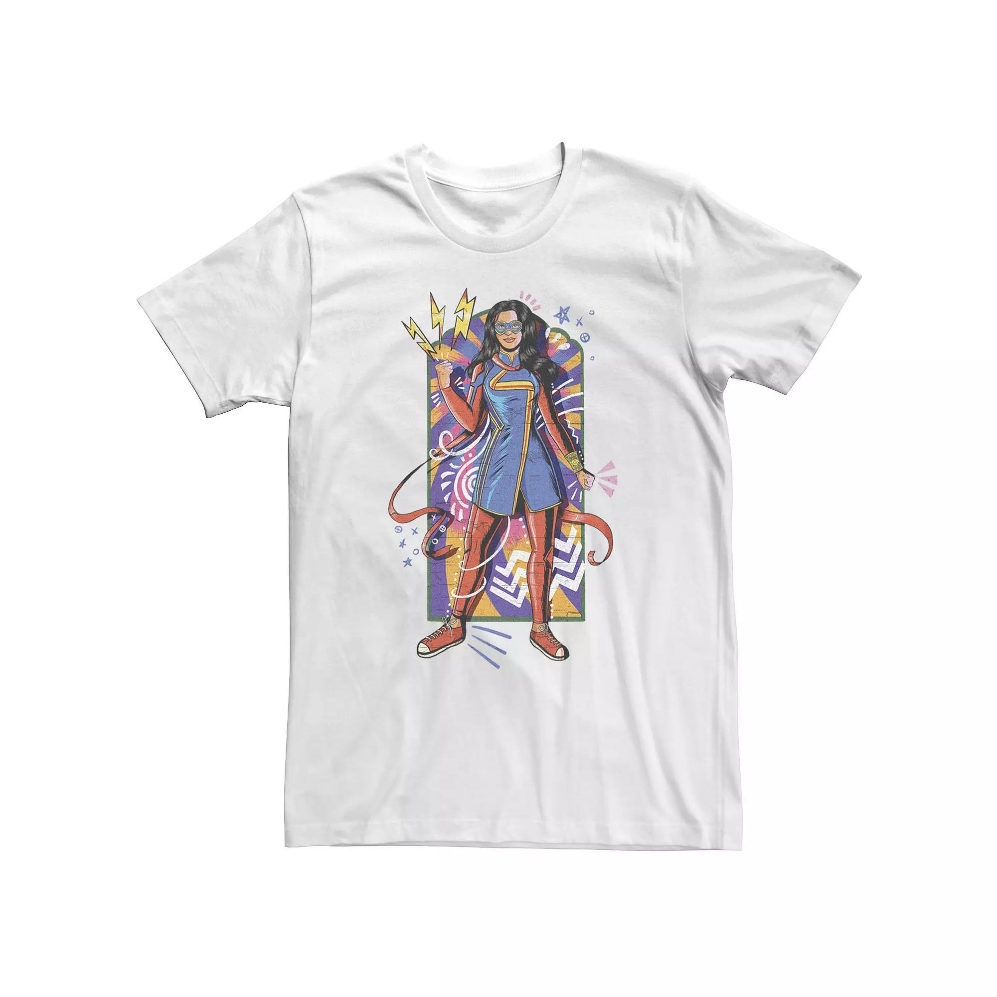 Big & Tall Marvel Ms. Marvel Ful Portrait of Kamala Tee, Men's,  Product Image