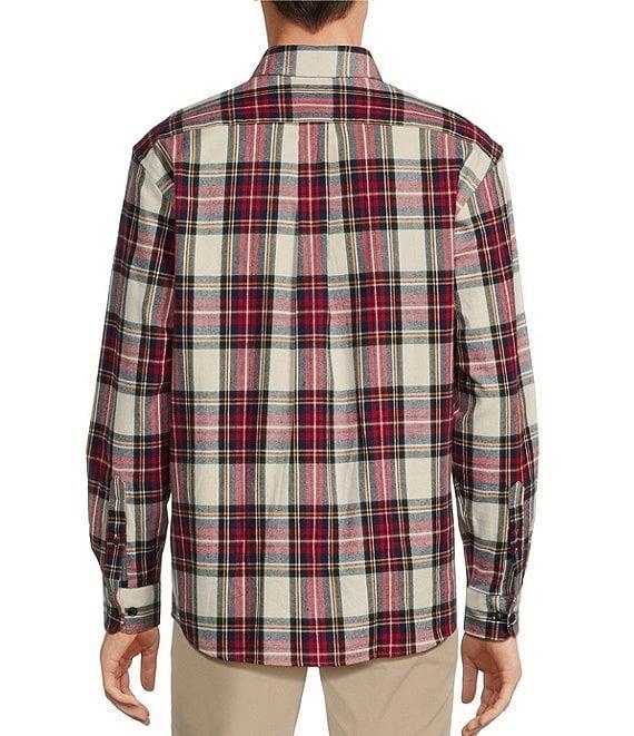 Roundtree & Yorke Long Sleeve Large Tartan Plaid Portuguese Flannel Sport Shirt Product Image