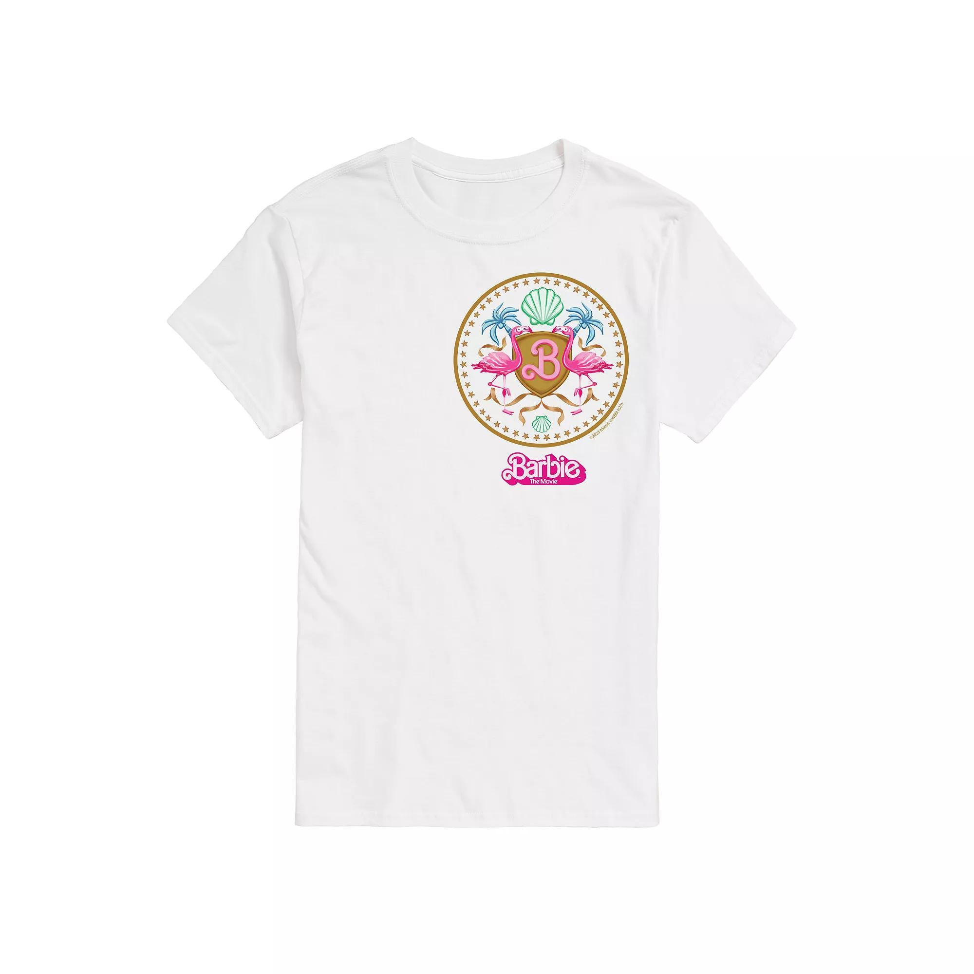 Big & Tall Barbie The Movie Theatrical Crest Graphic Tee, Men's,  Product Image