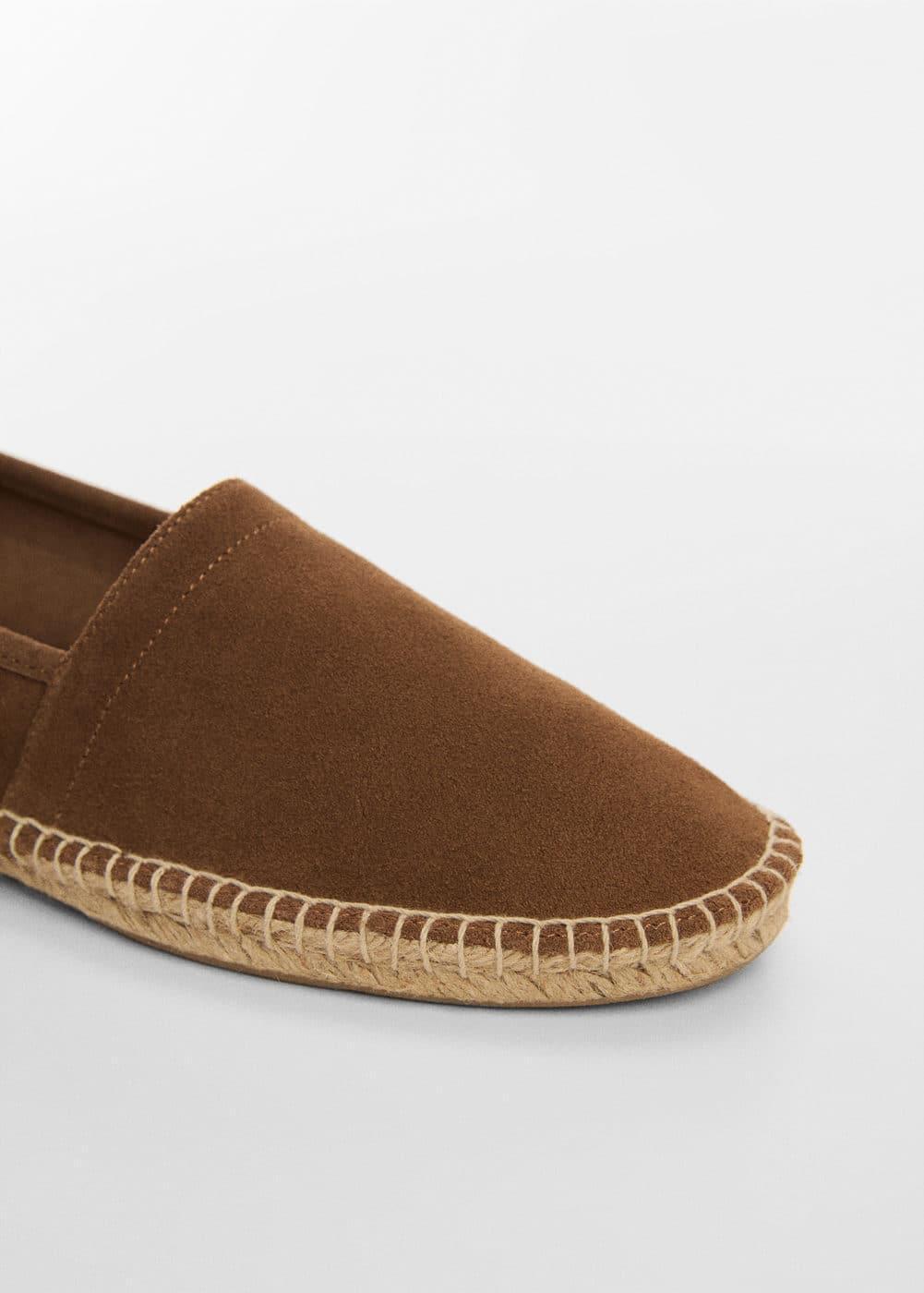 Mango Mens Jute Suede Leather Espadrilles Product Image