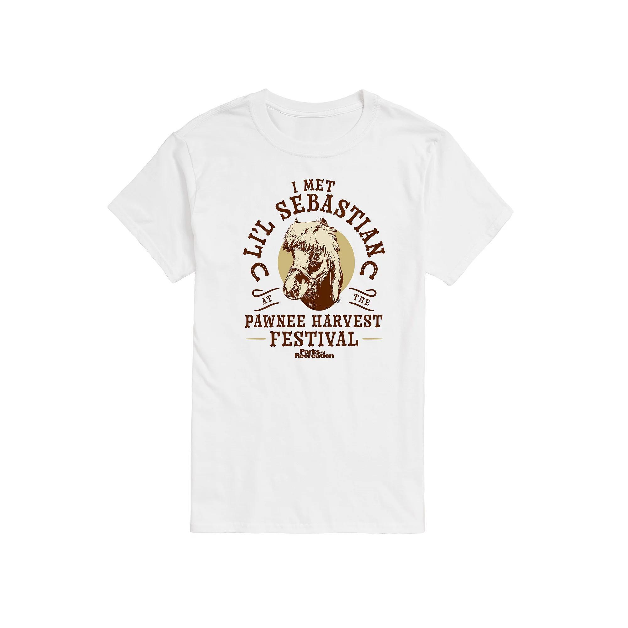 Men's Parks And Recs Lil Sebastian Graphic Tee,  Product Image