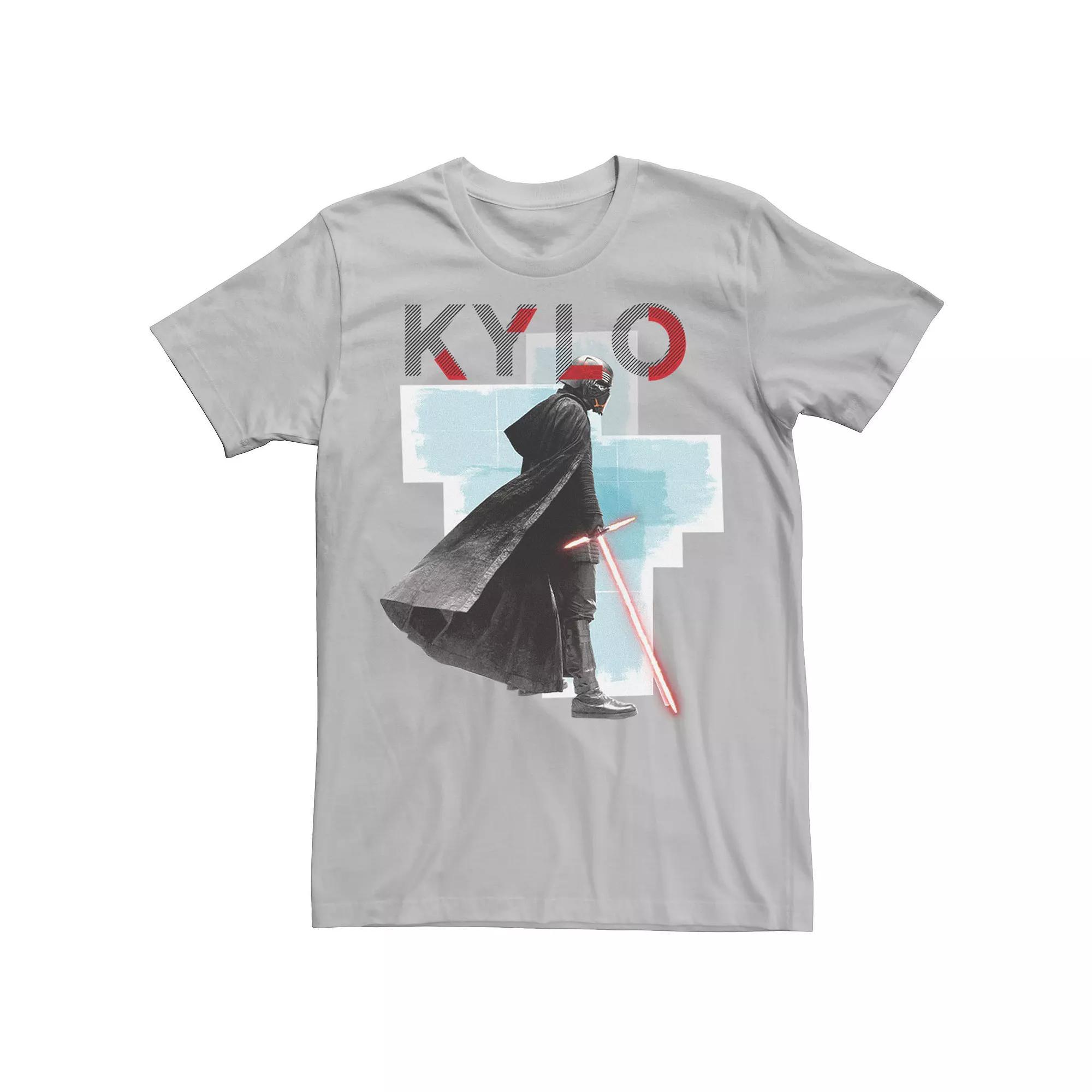 Men's Star Wars: The Rise of Skywalker Sinister Kylo Tee, Size: XL, Silver Product Image