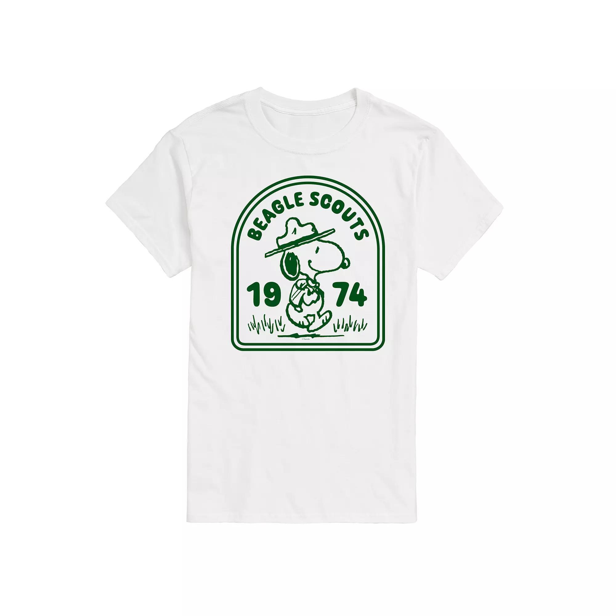 Men's Peanuts Beagle Scouts Badge Graphic Tee,  Product Image
