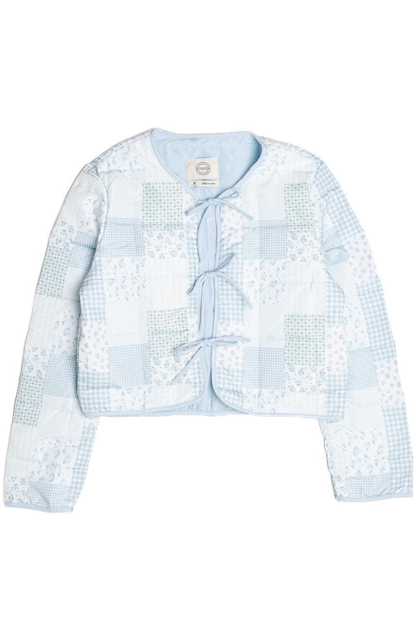 Tie Front Puff Jacket Product Image