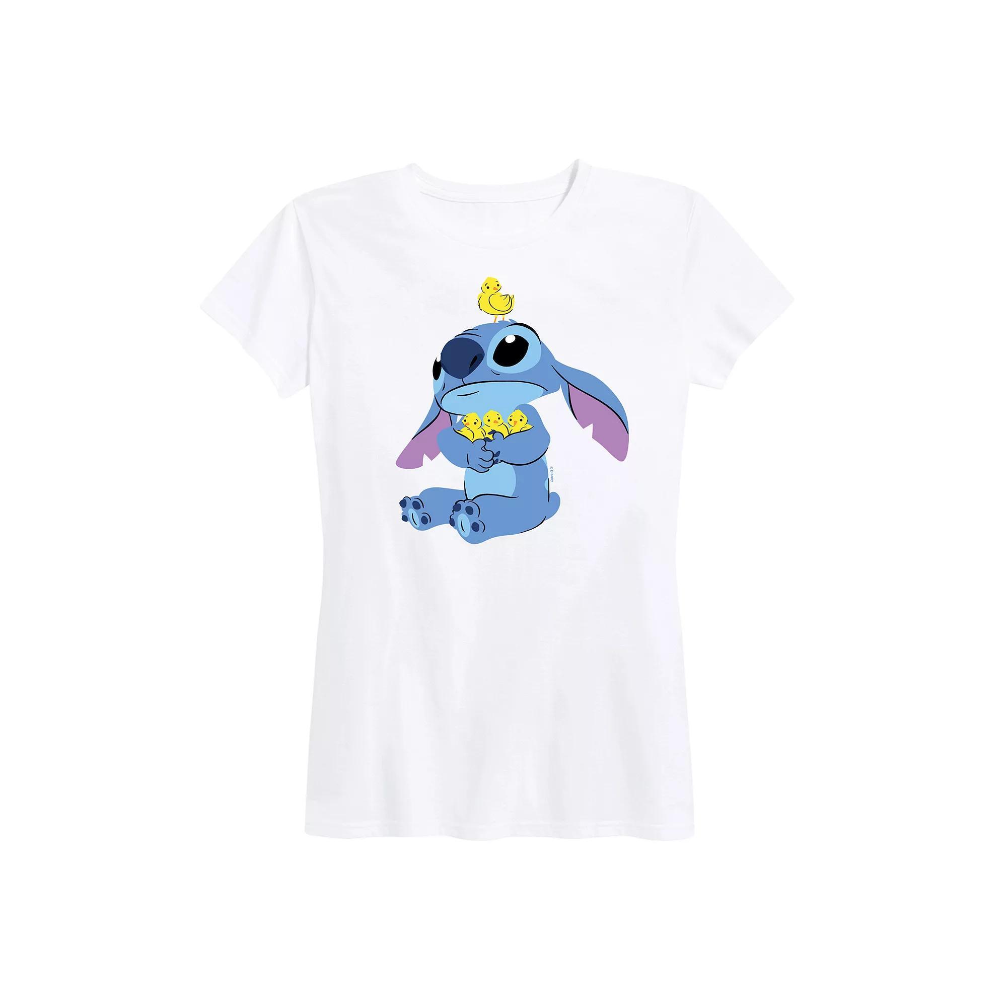 Disney's Lilo & Stitch Women's Chicks Graphic Tee, Size: XXL, White Product Image