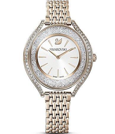 Swarovski Crystalline Aura Champagne Gold Bracelet Watch Product Image