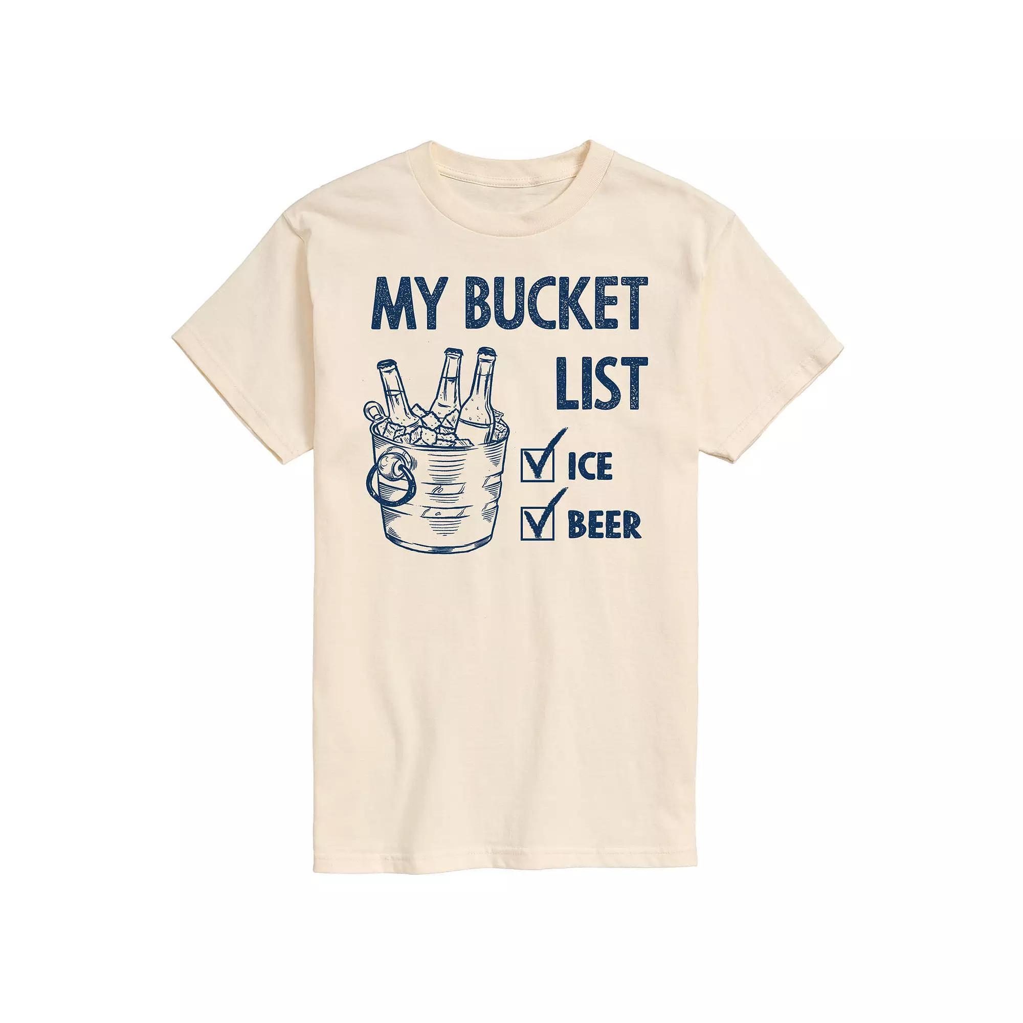 Men's Bucket List Tee, Size: Large, Beige Product Image