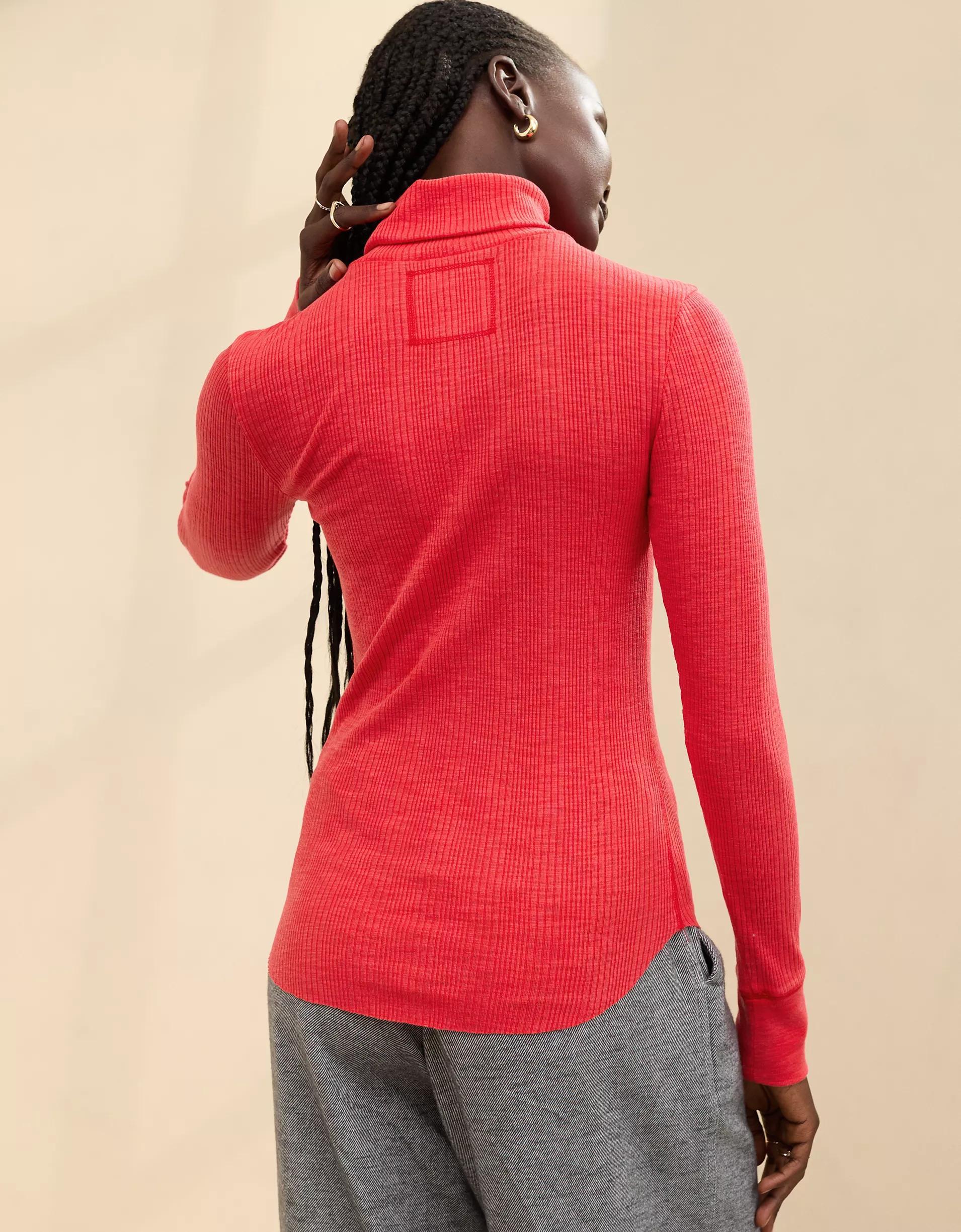Aerie Essential Turtleneck Layering T-Shirt Product Image