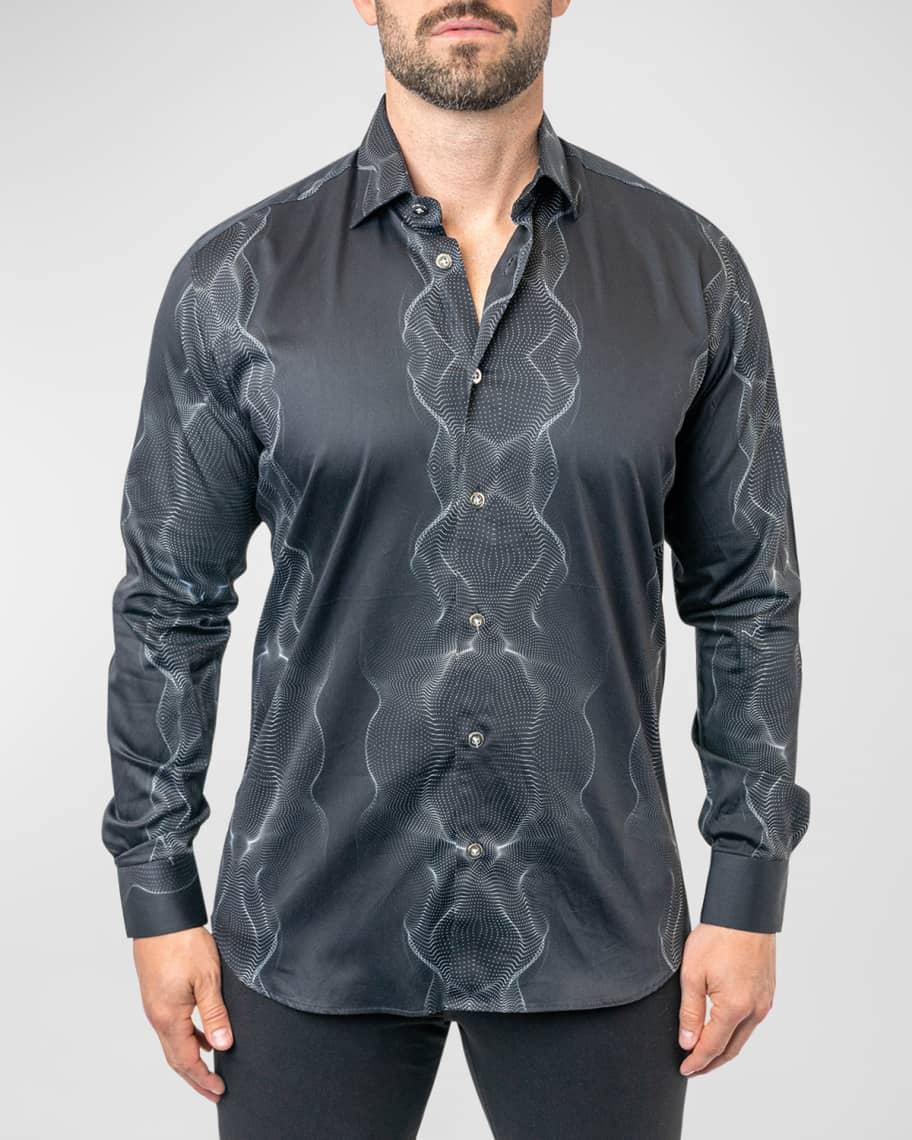 Mens Fibonacci Frequency Dress Shirt Product Image