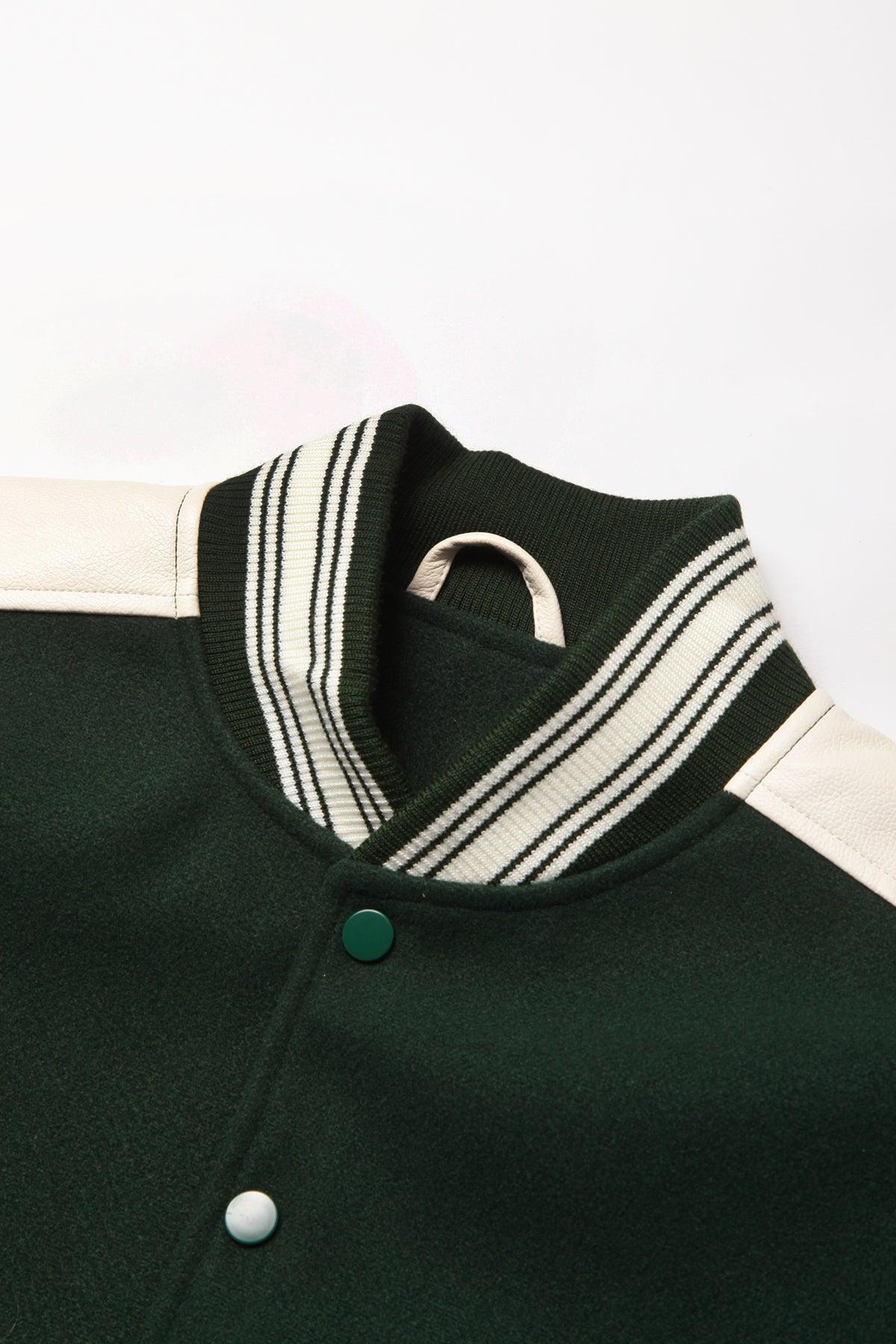 TRS - Vegan Varsity Jacket - Green Product Image