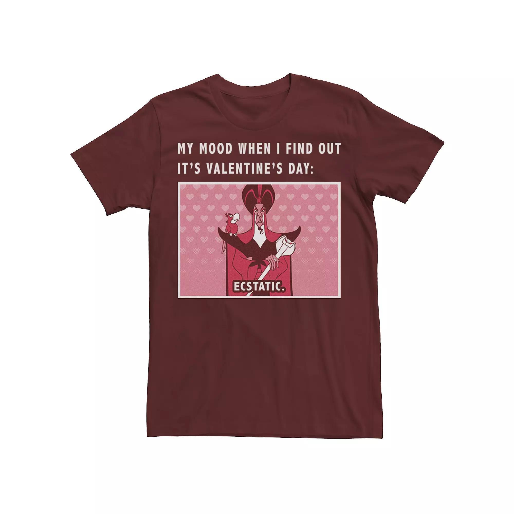 Disney's Villains Valentines Jafar Men's Valentine's Day Mood Tee, Size: Small, Red Product Image