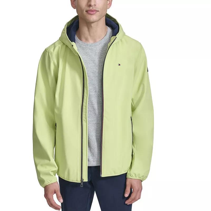 Men's Tommy Hilfiger Hooded Softshell Jacket, Size: XXL, Green Product Image