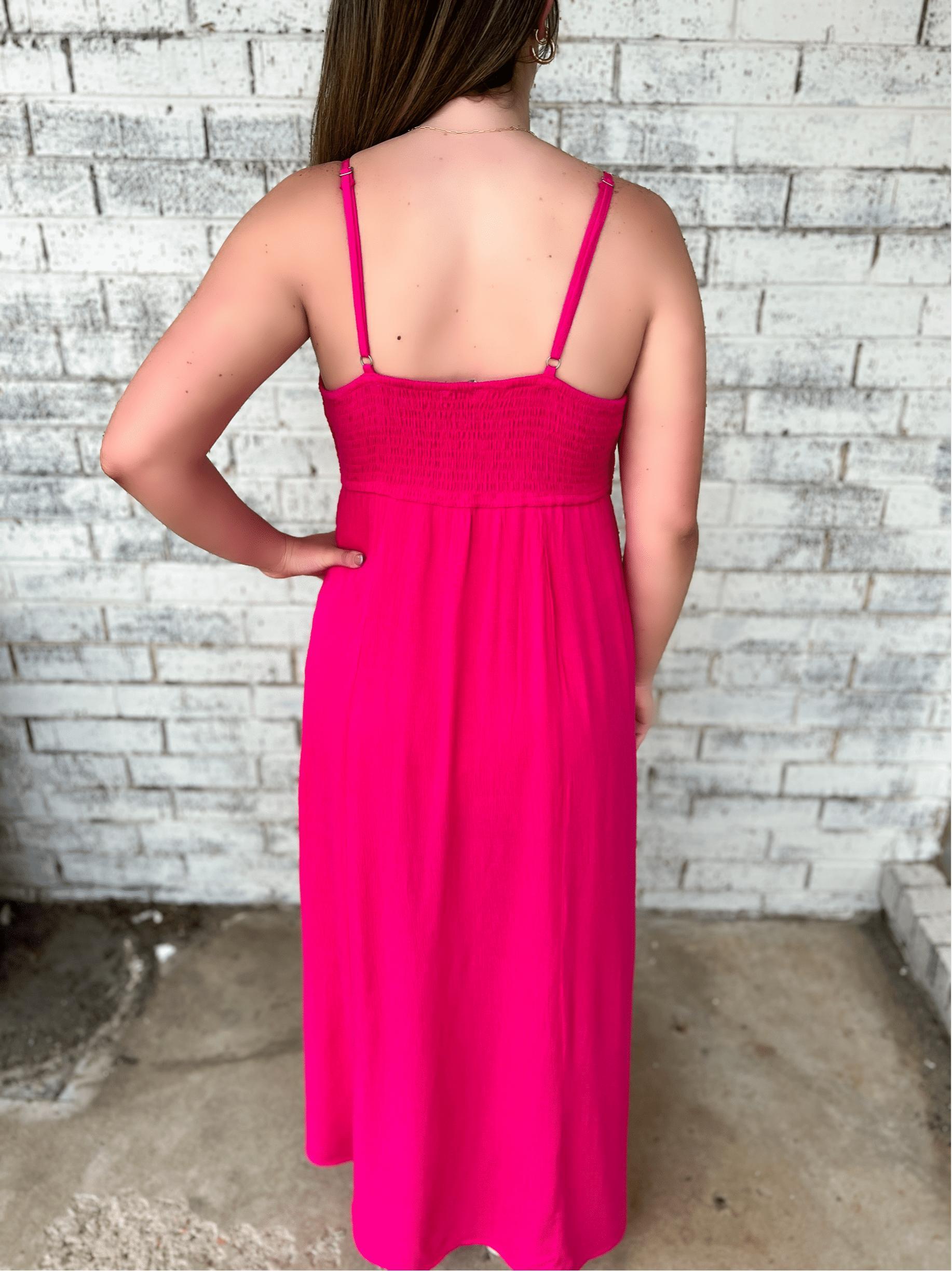 Don't Fuchsia Around With Me Maxi Dress Product Image