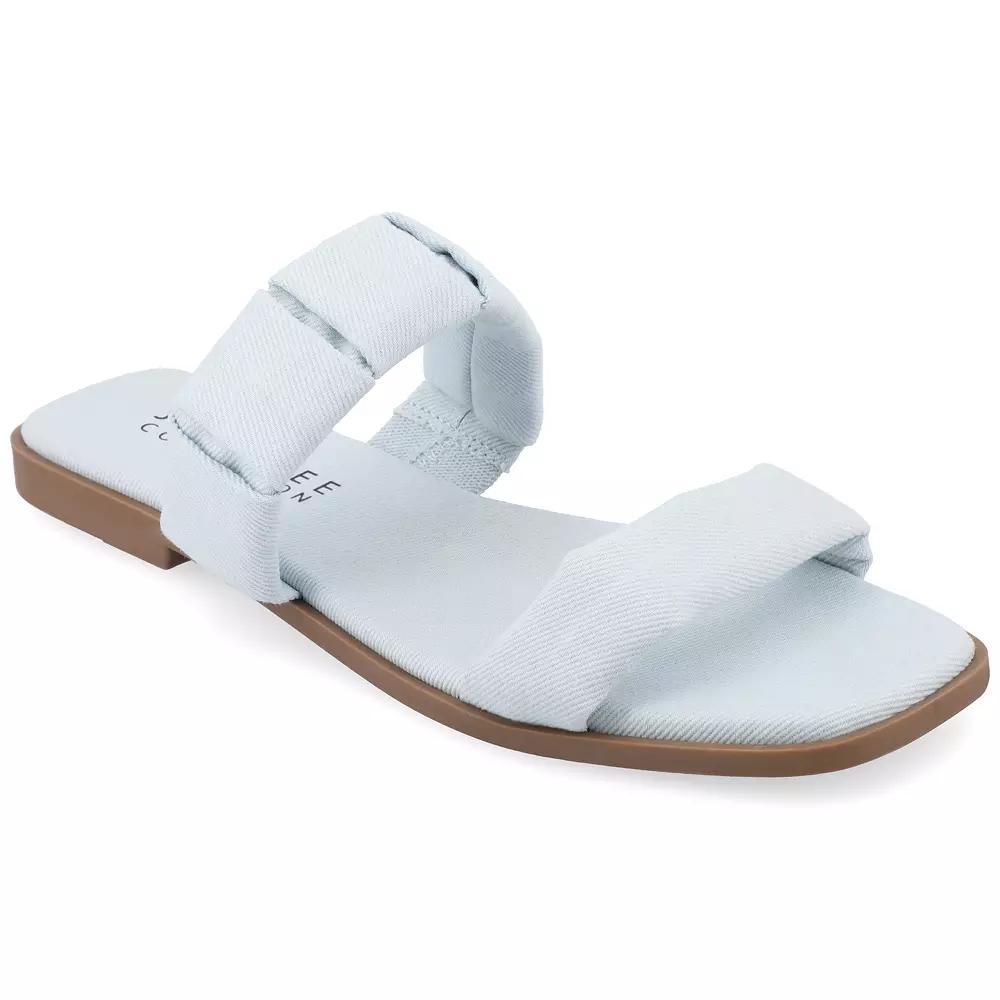 Journee Pegie Women's Tru Comfort Foam™ Sandals, Size: 7, Light Blue Product Image