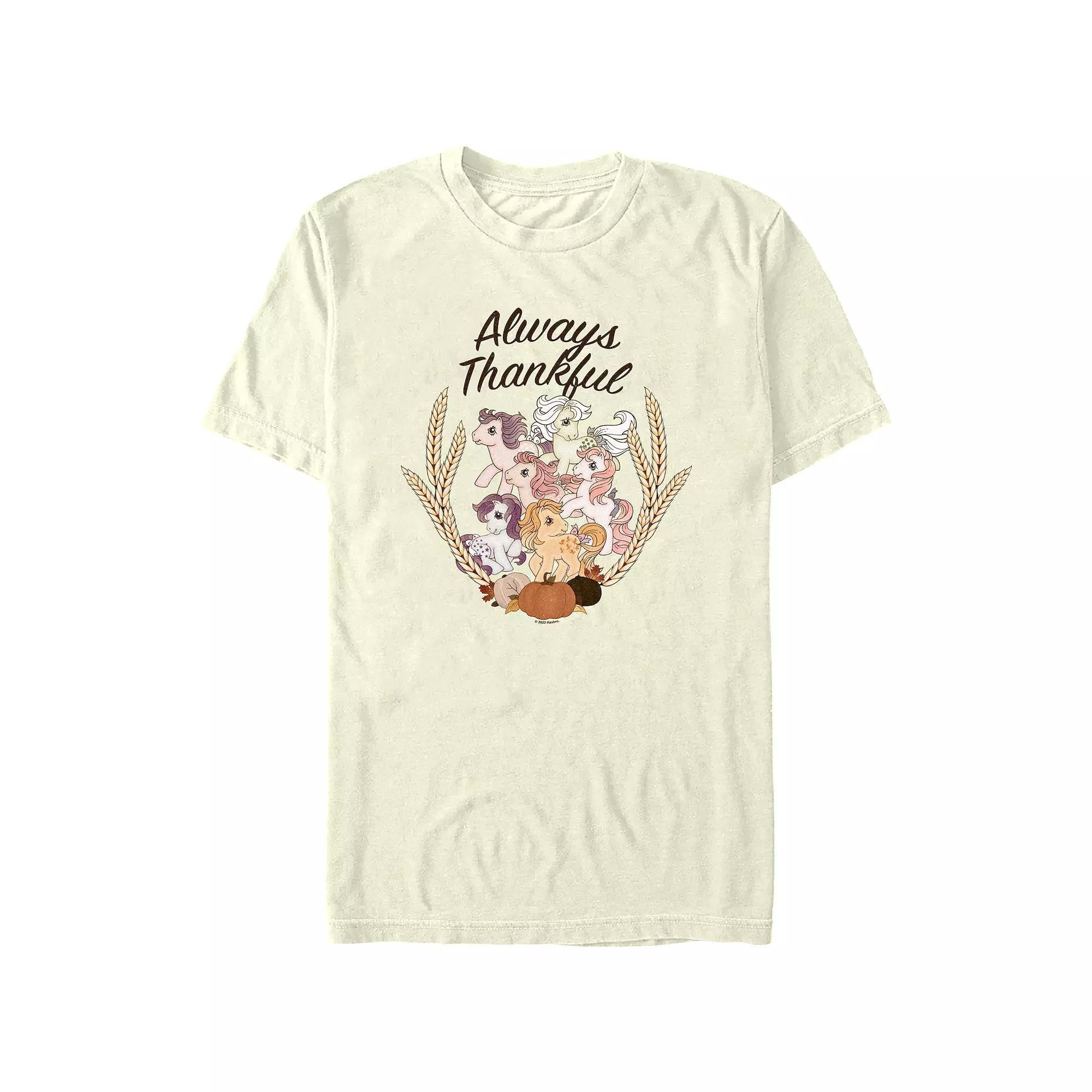 Men's My Little Pony Always Thankful Graphic Tee, Size: Medium, Natural Product Image