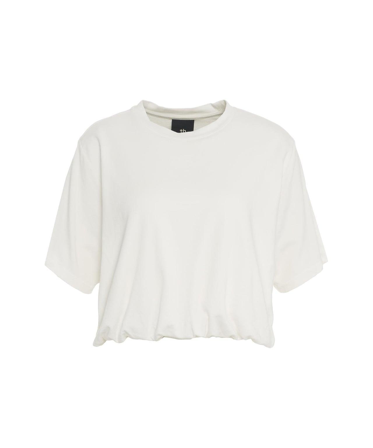 T-shirt with gathered hem Product Image