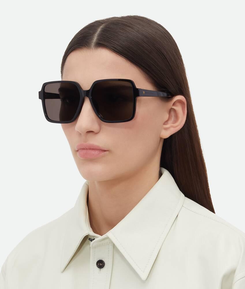 Soft Square Sunglasses in Black/grey Product Image