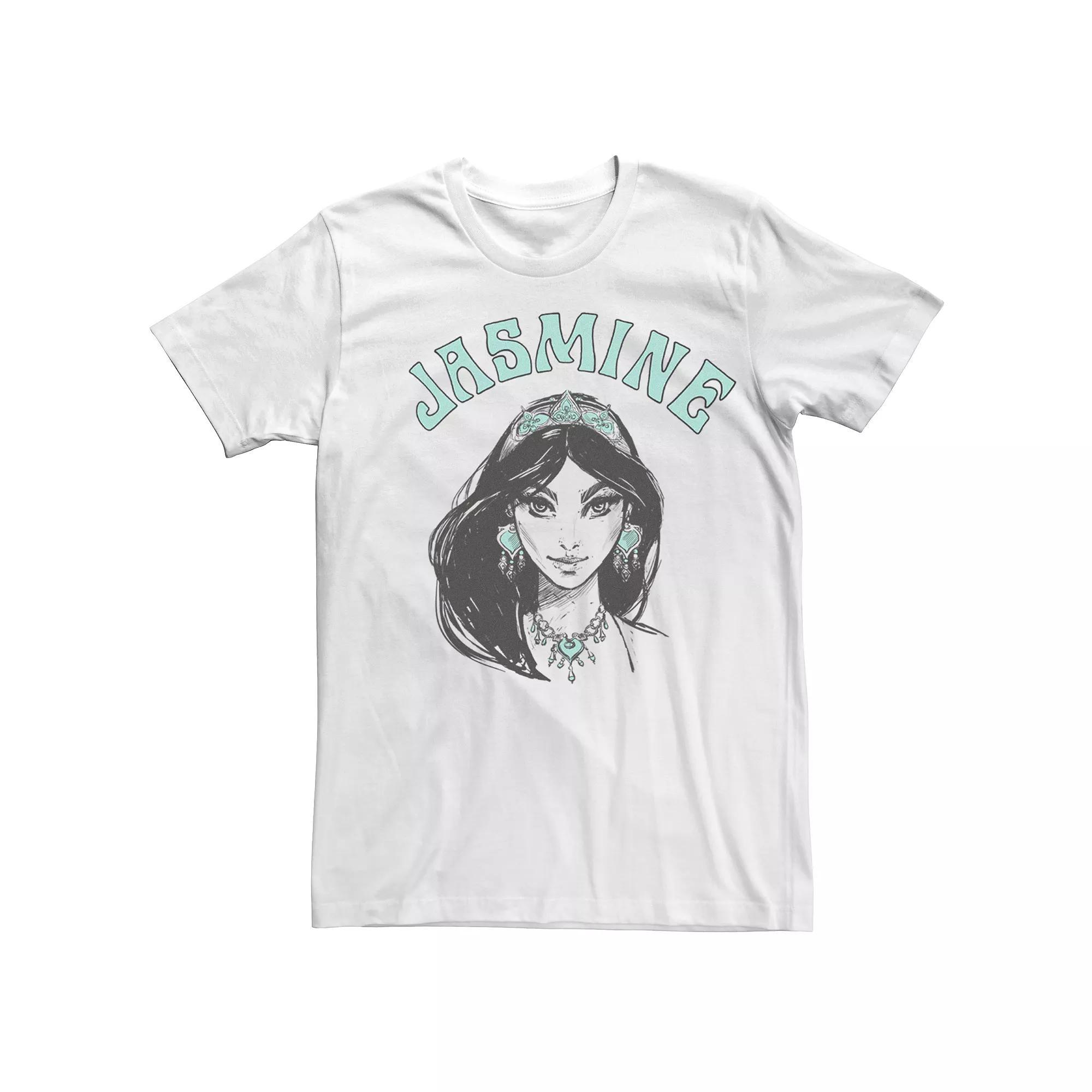 Disney's Aladdin Boys 8-20 Live Action Jasmine Face Portrait Sketch Graphic Tee, Boy's,  Product Image