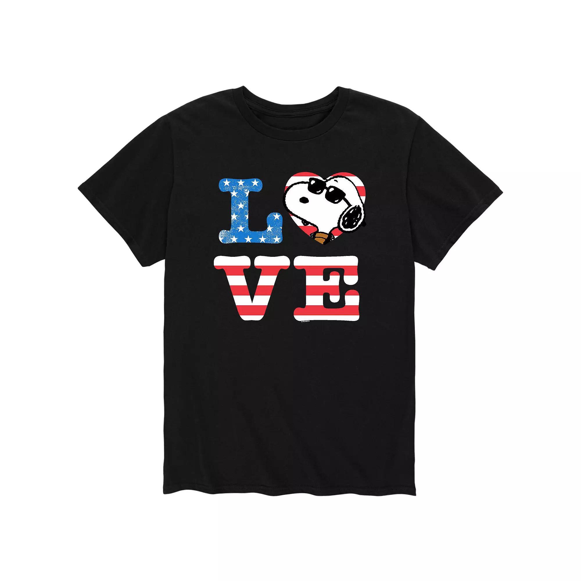Men's Peanuts Snoopy Love Tee,  Product Image