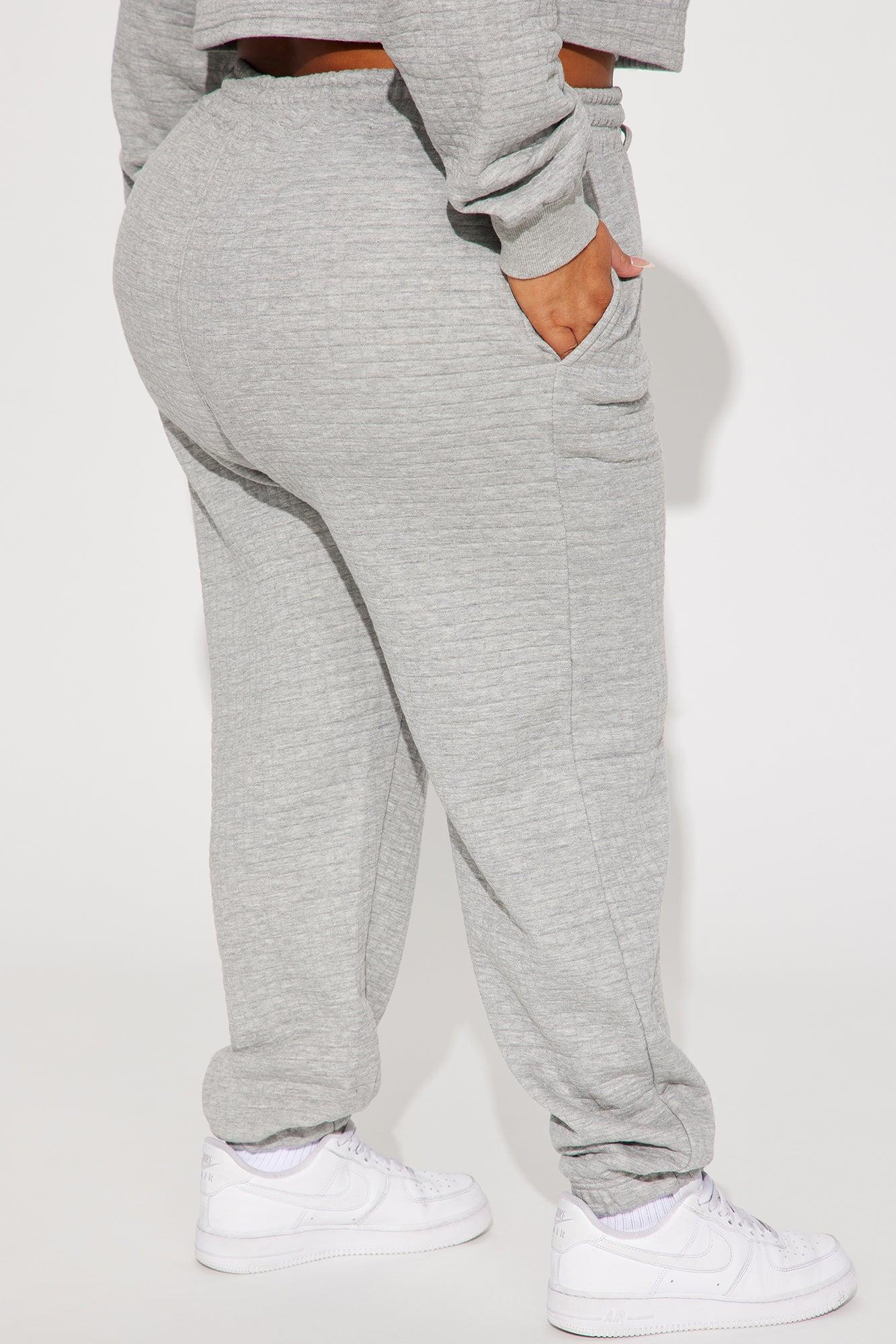Chill With Me Joggers - Heathered Grey Product Image